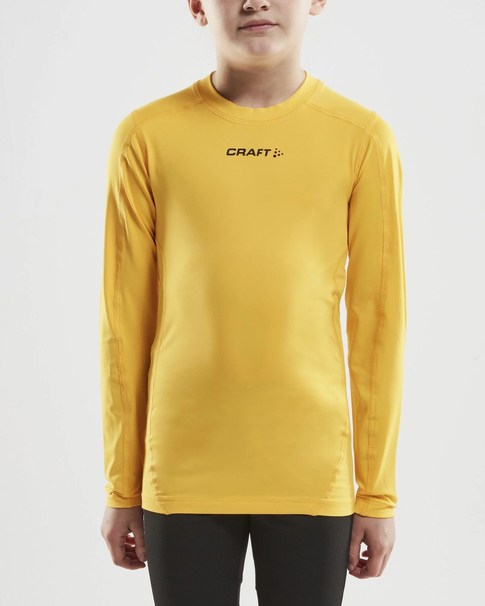 Junior Ability Compression Longsleeve - YELLOW - Image 2