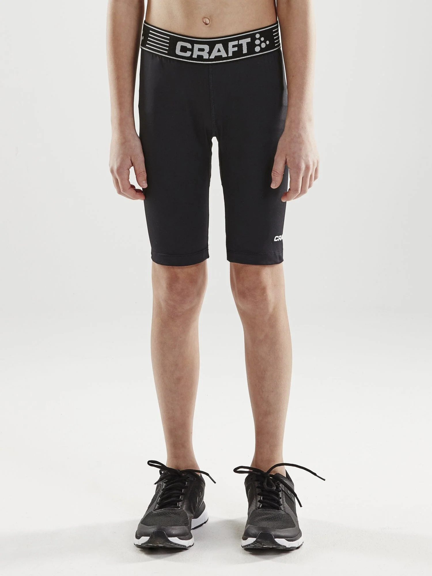 Junior Pro Control Compression Short Tights - BRIGHT RED - Image 3