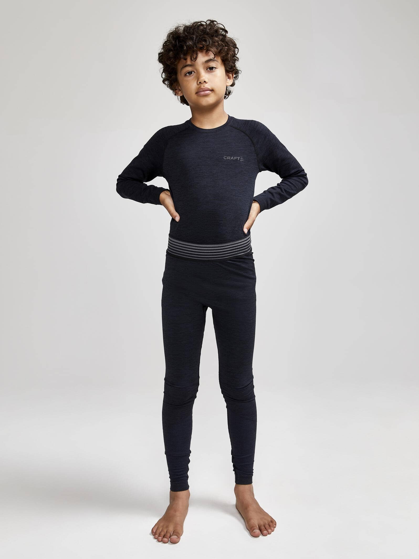 Kid's Core Dry Active Comfort Baselayer Pant - Black - Image 4