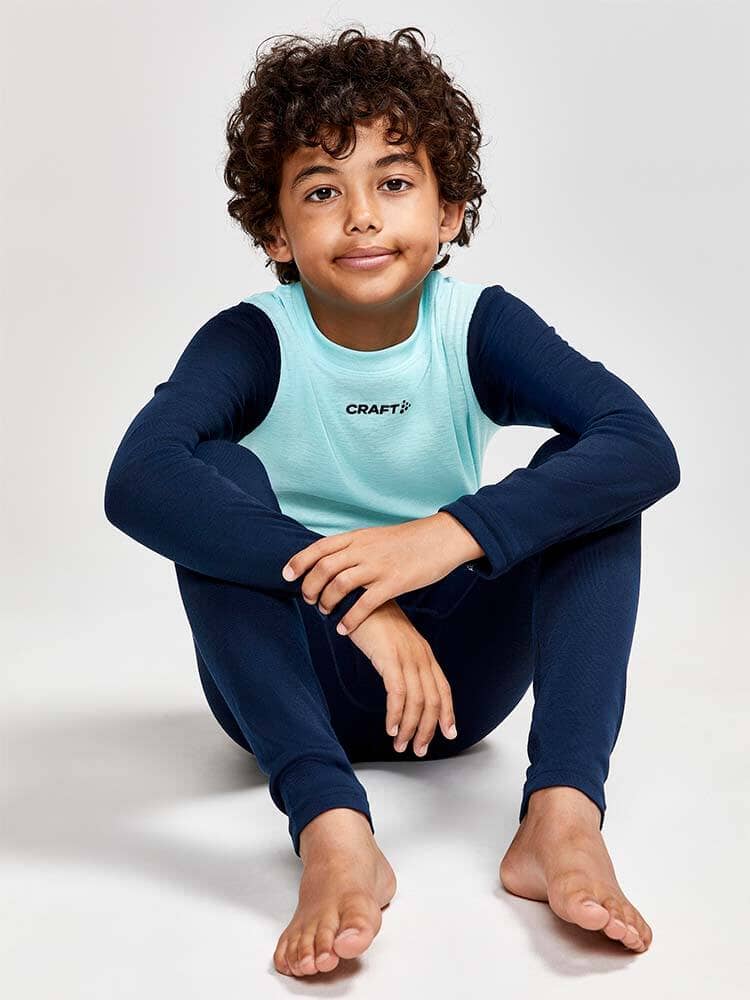 Kid's Core Warm Baselayer Set - BLAZE-AREA - Image 7