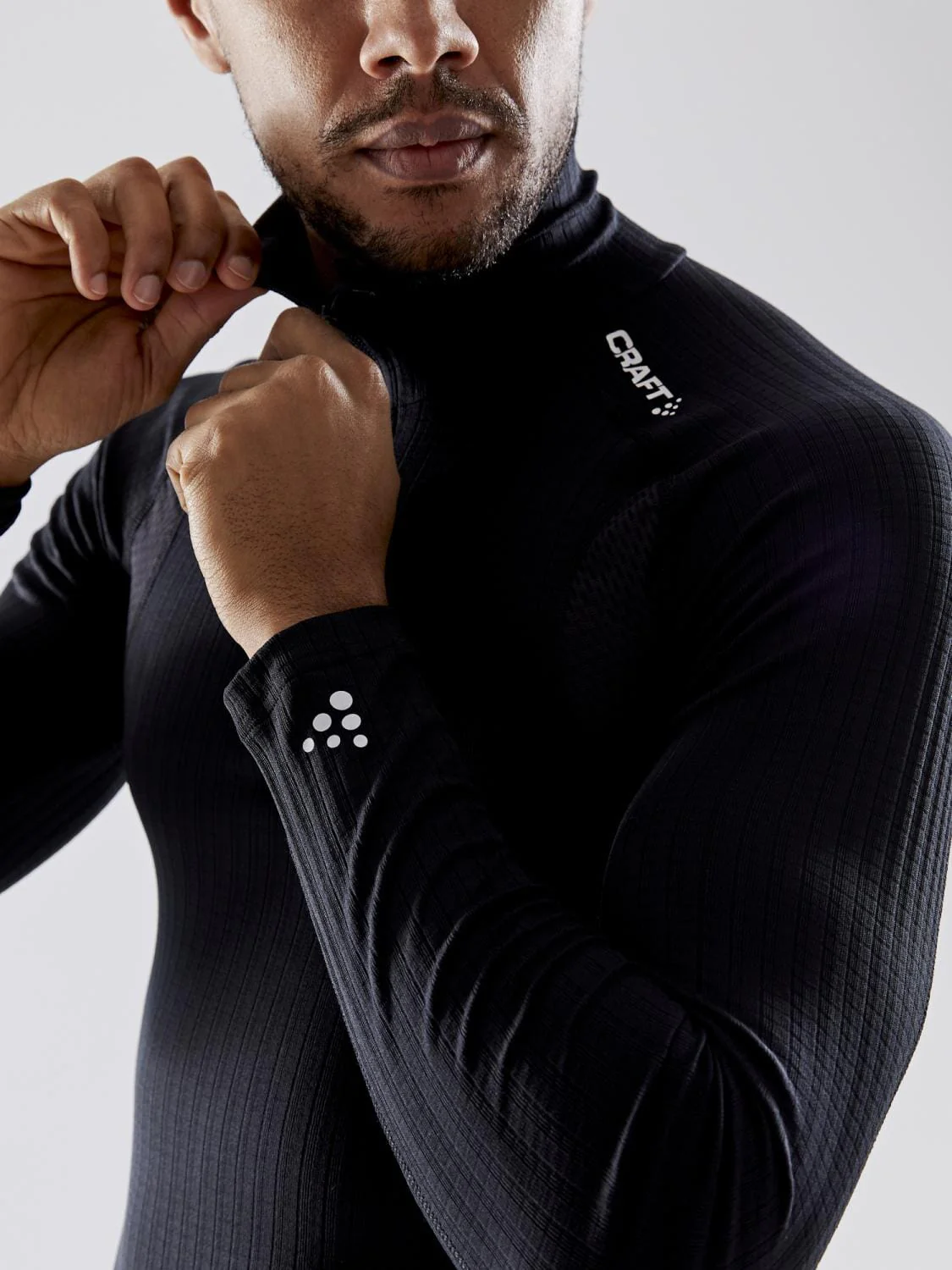 Men's Active Extreme X 1/4 Zip Baselayer - Black - Image 3