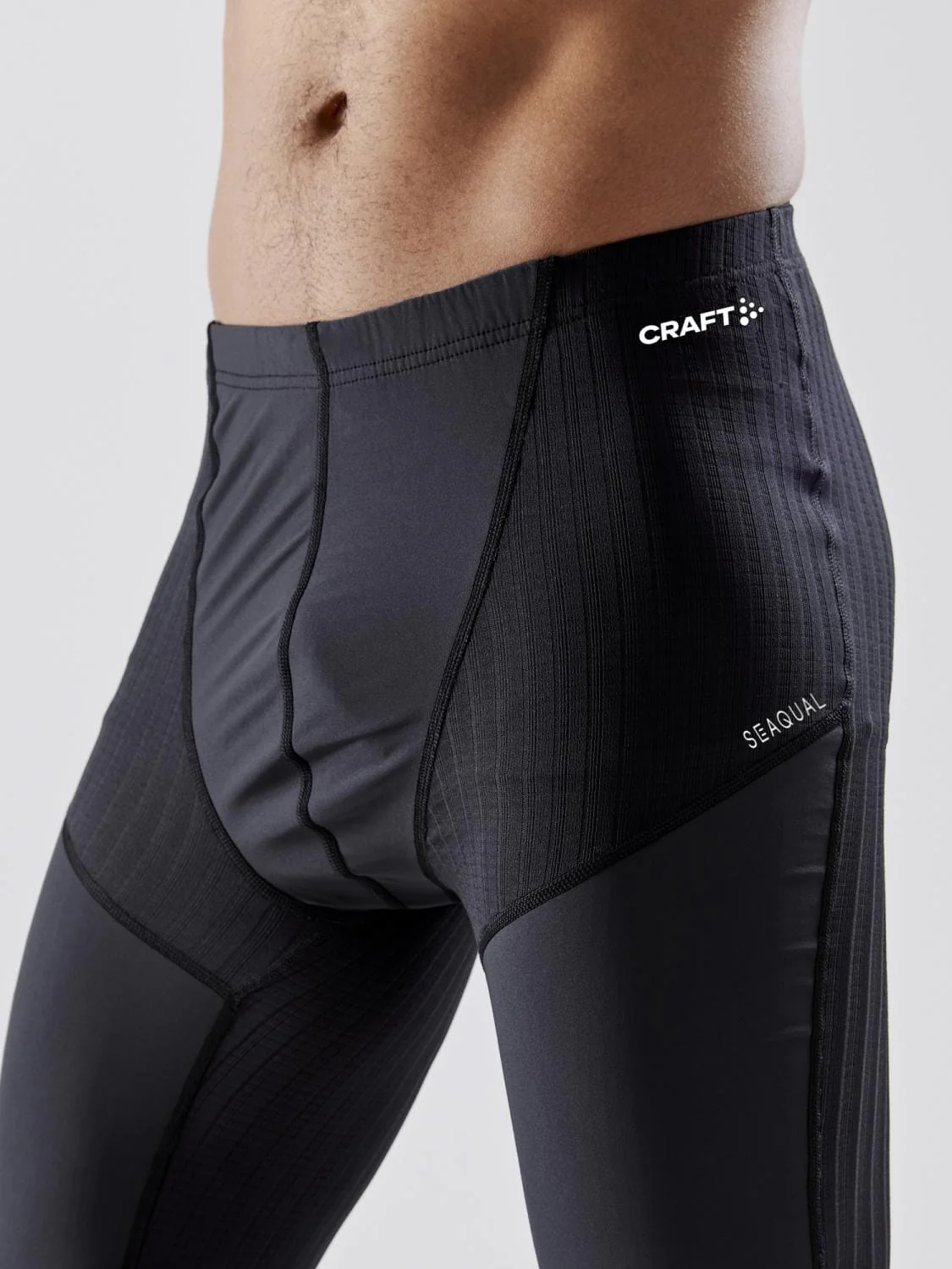 Men's Active Extreme X Wind Baselayer Pants - Black/Granite - Image 3