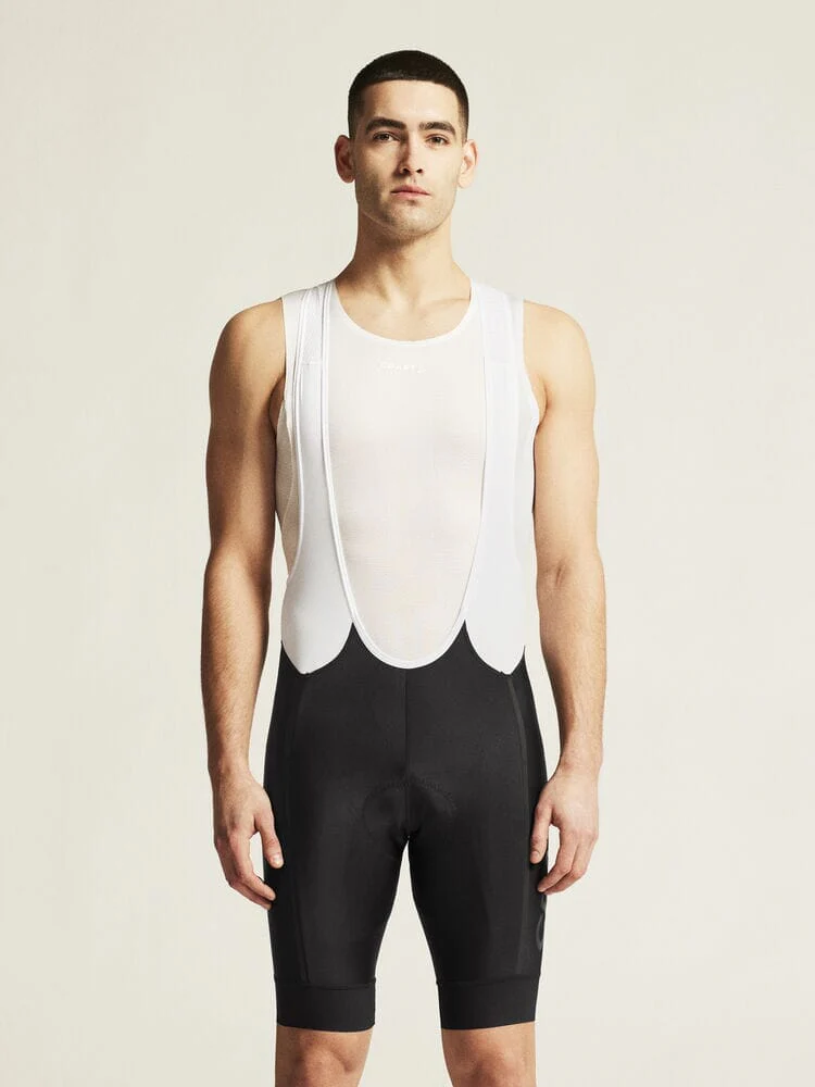 Men's ADV Endur Cycling Bib Shorts - Black/White - Image 2
