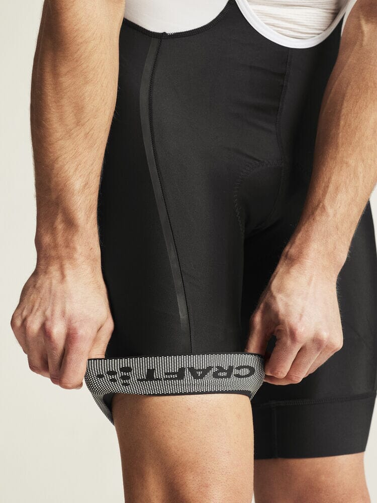 Men's ADV Endur Cycling Bib Shorts - Black/White - Image 4