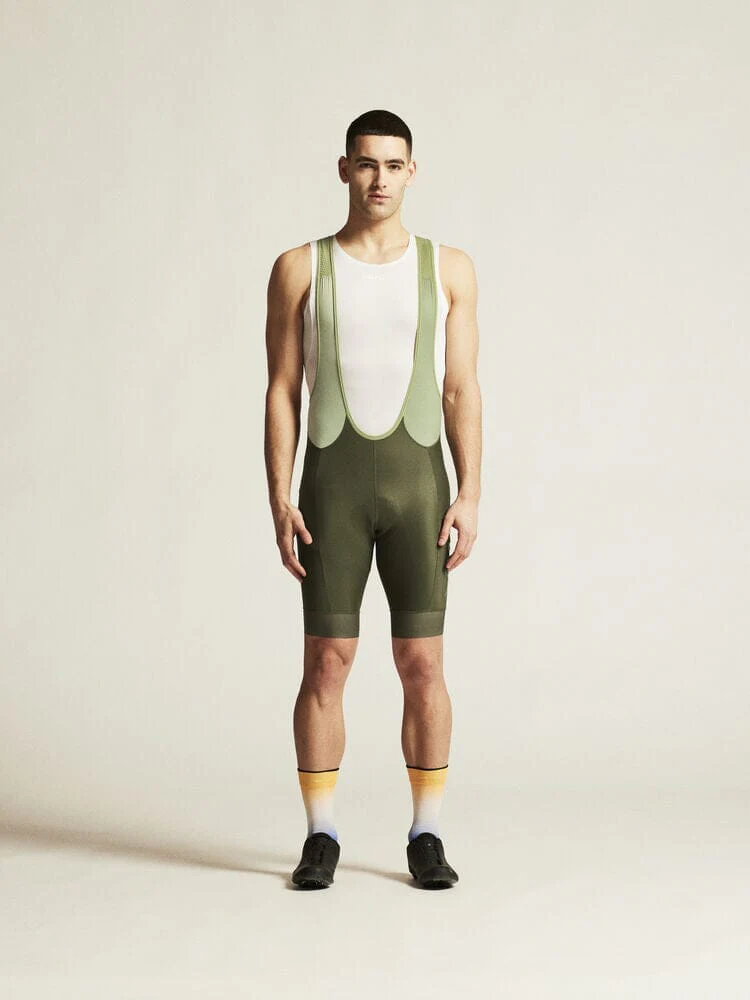 Men's ADV Endur Cycling Bib Shorts - JUNIPER/FOREST GREEN