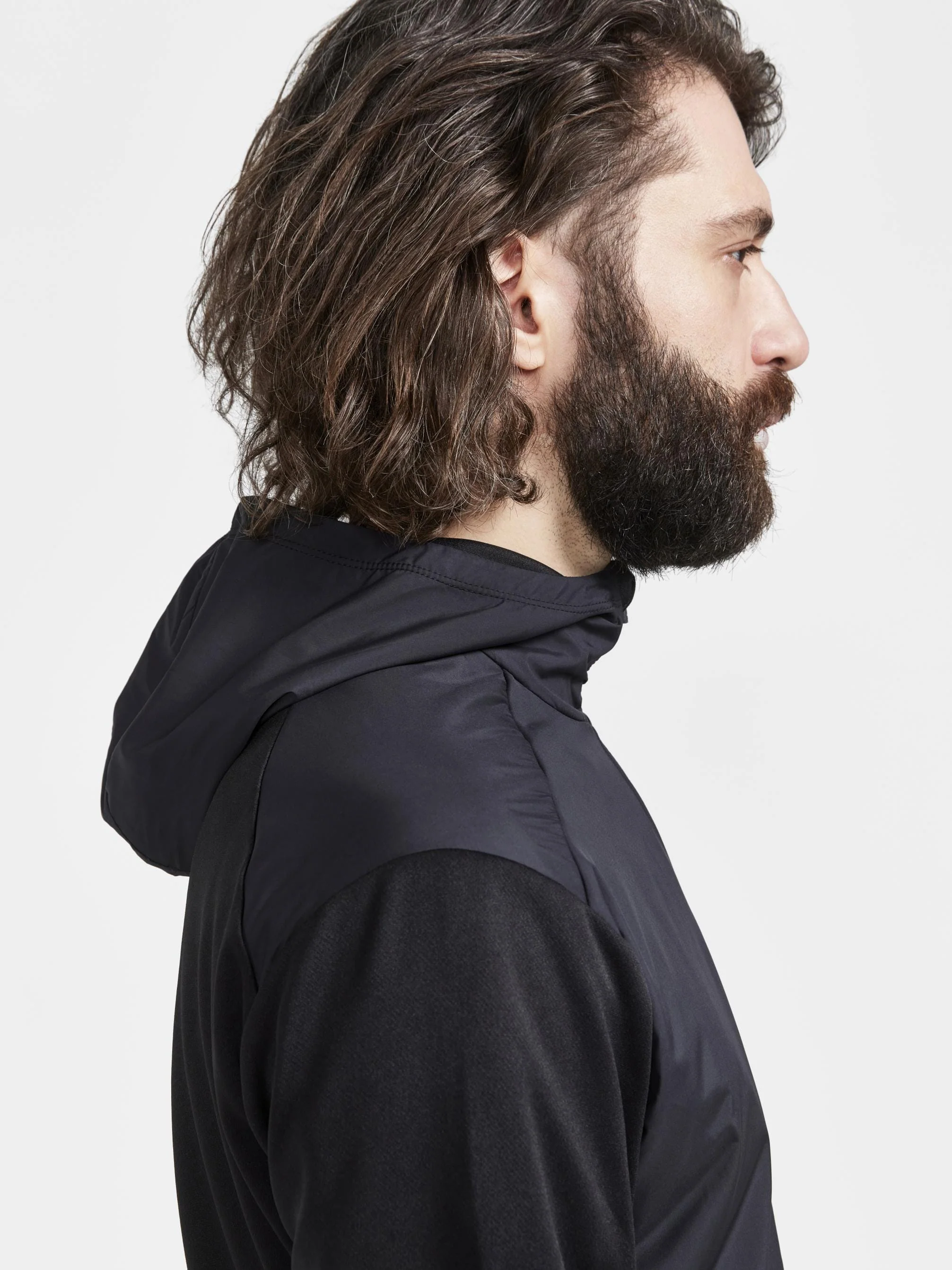 Men's ADV Essence Jersey Hood Jacket - Black - Image 2