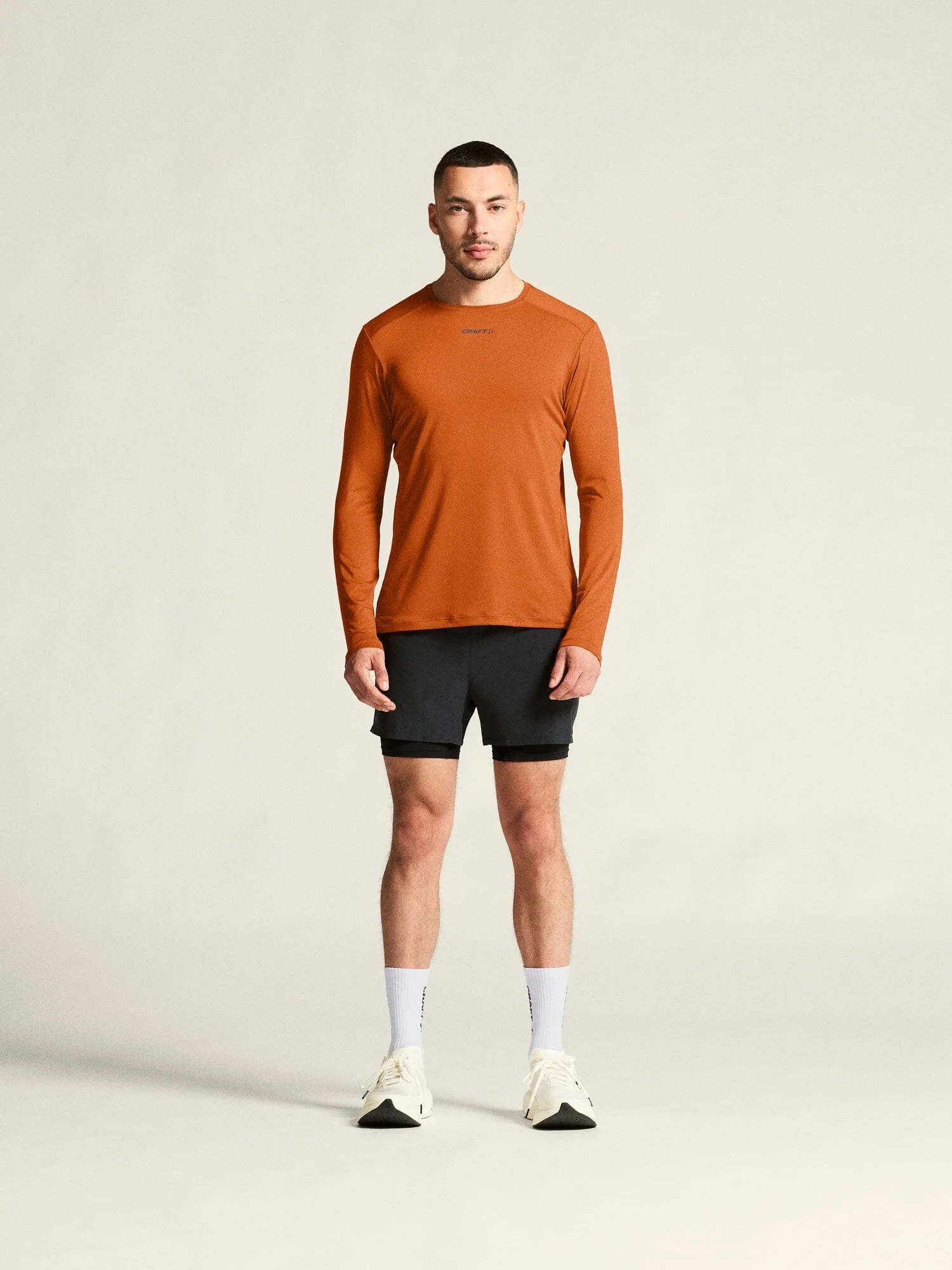 Men's Adv Essence LS Tee 2 - Buff