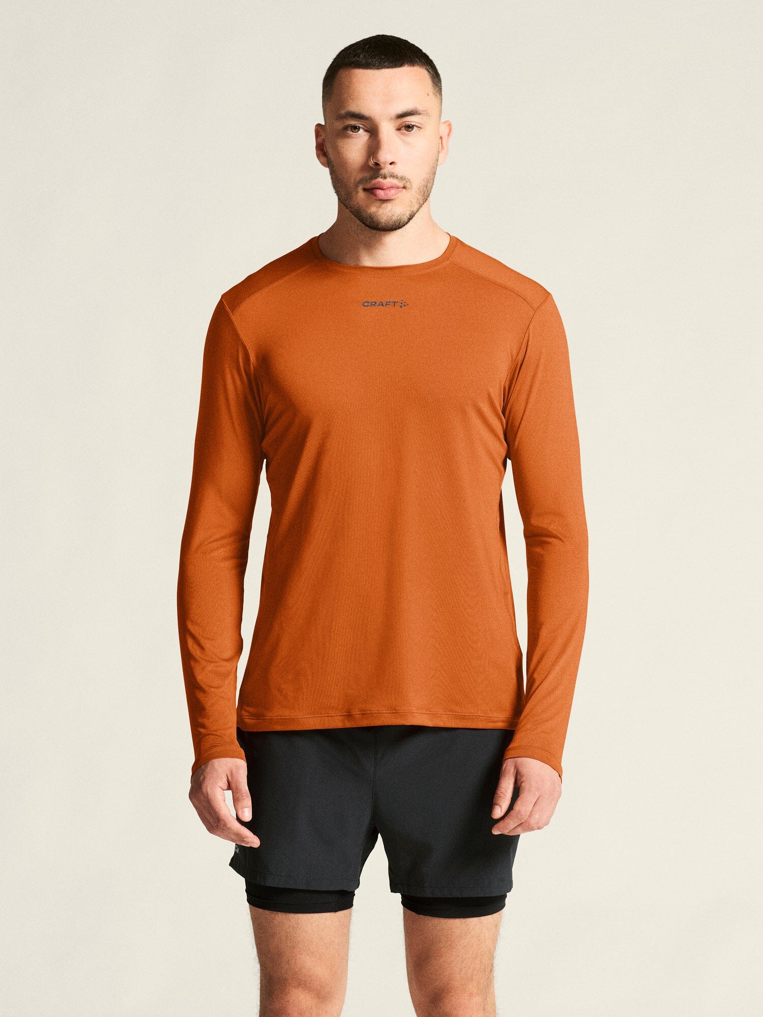 Men's Adv Essence LS Tee 2 - Buff - Image 2