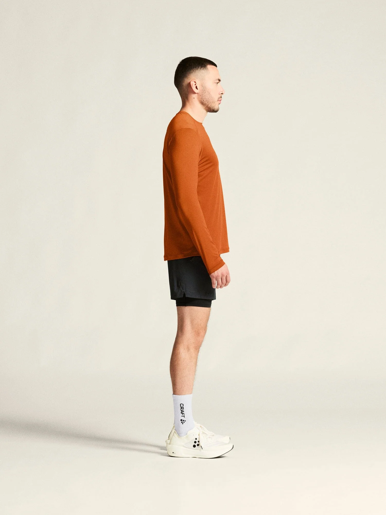 Men's Adv Essence LS Tee 2 - Buff - Image 5