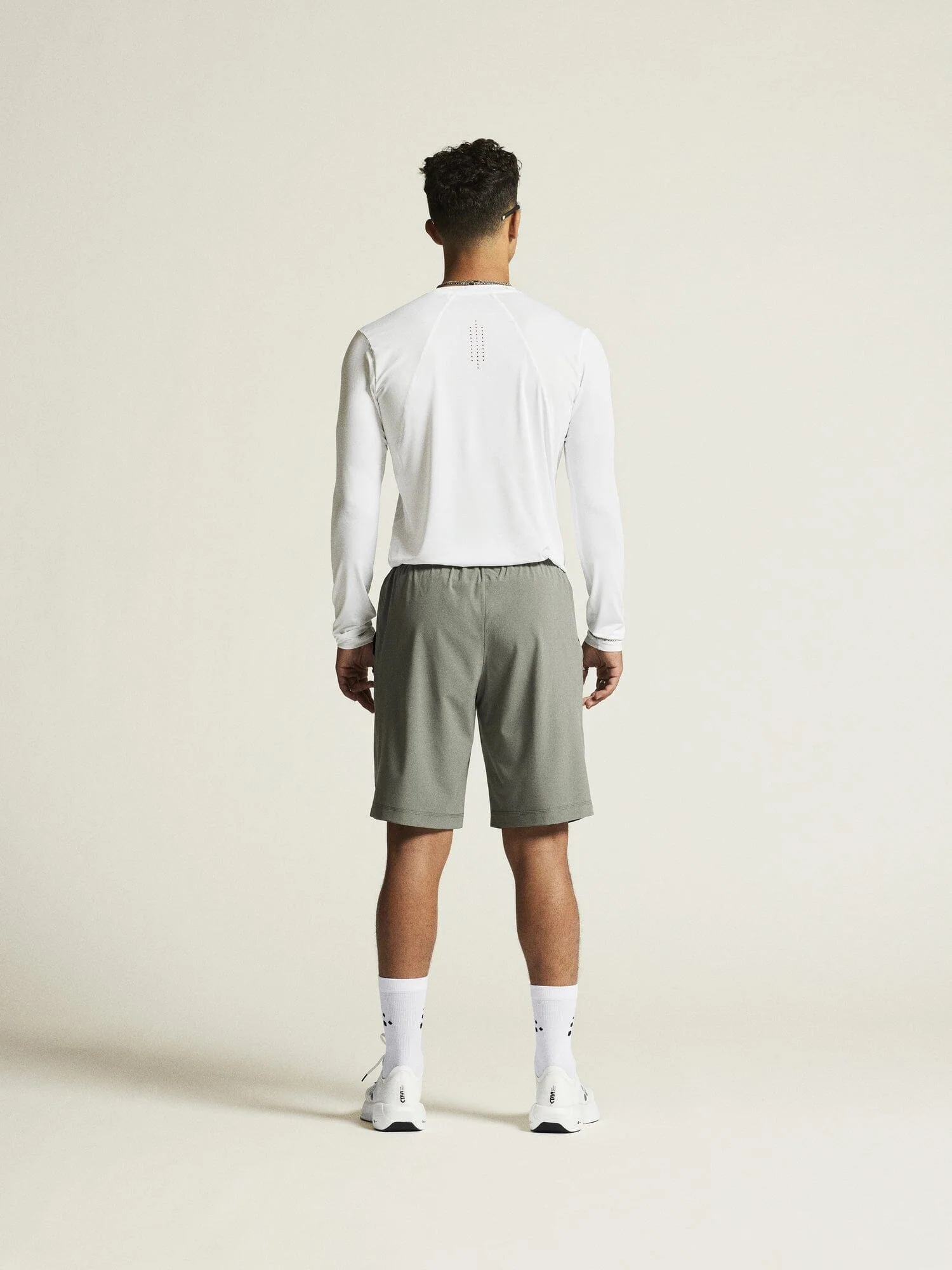 Men's Adv Essence LS Tee 2 - White - Image 4