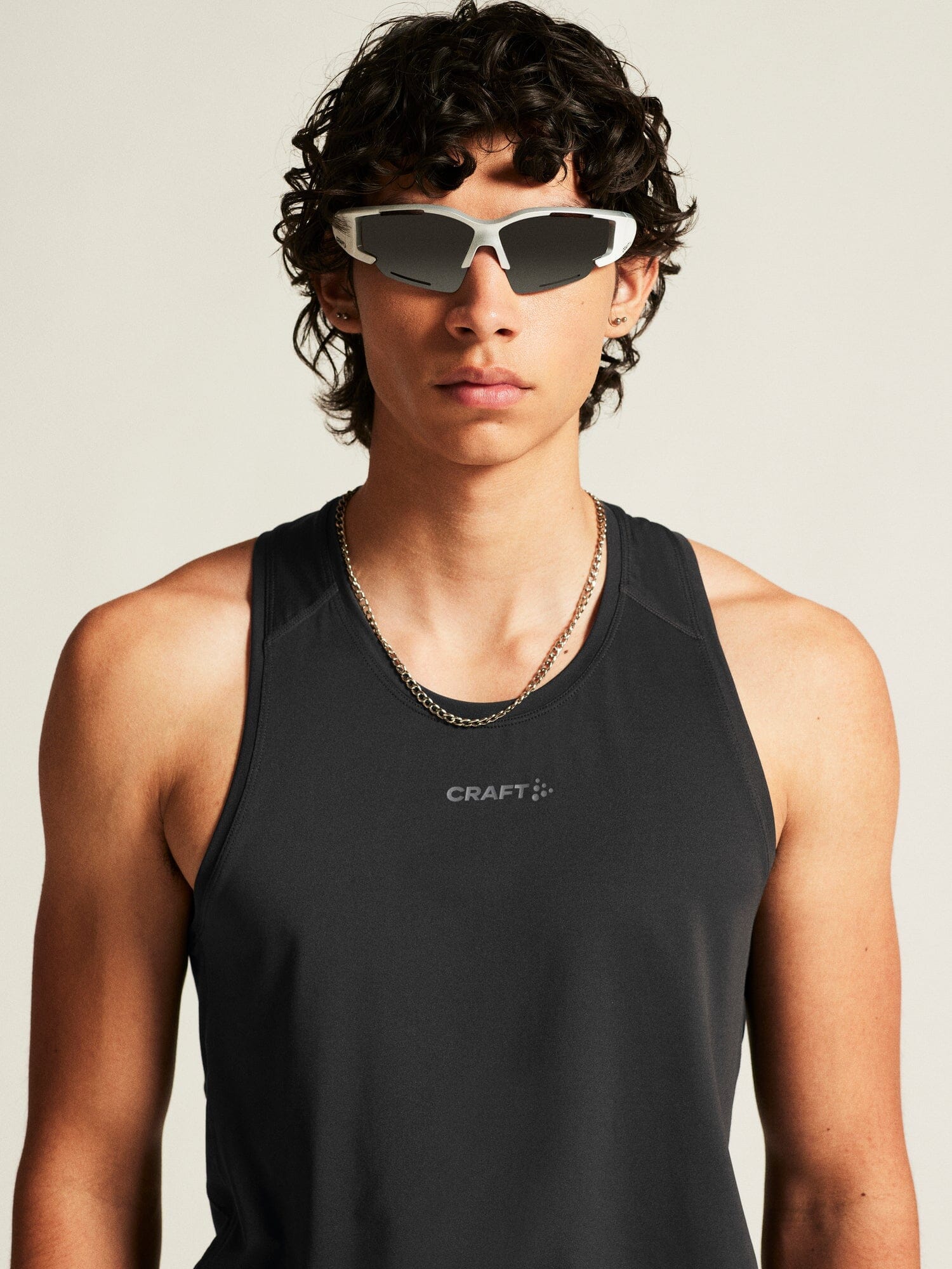 Men's Adv Essence Singlet 2 - Black - Image 3