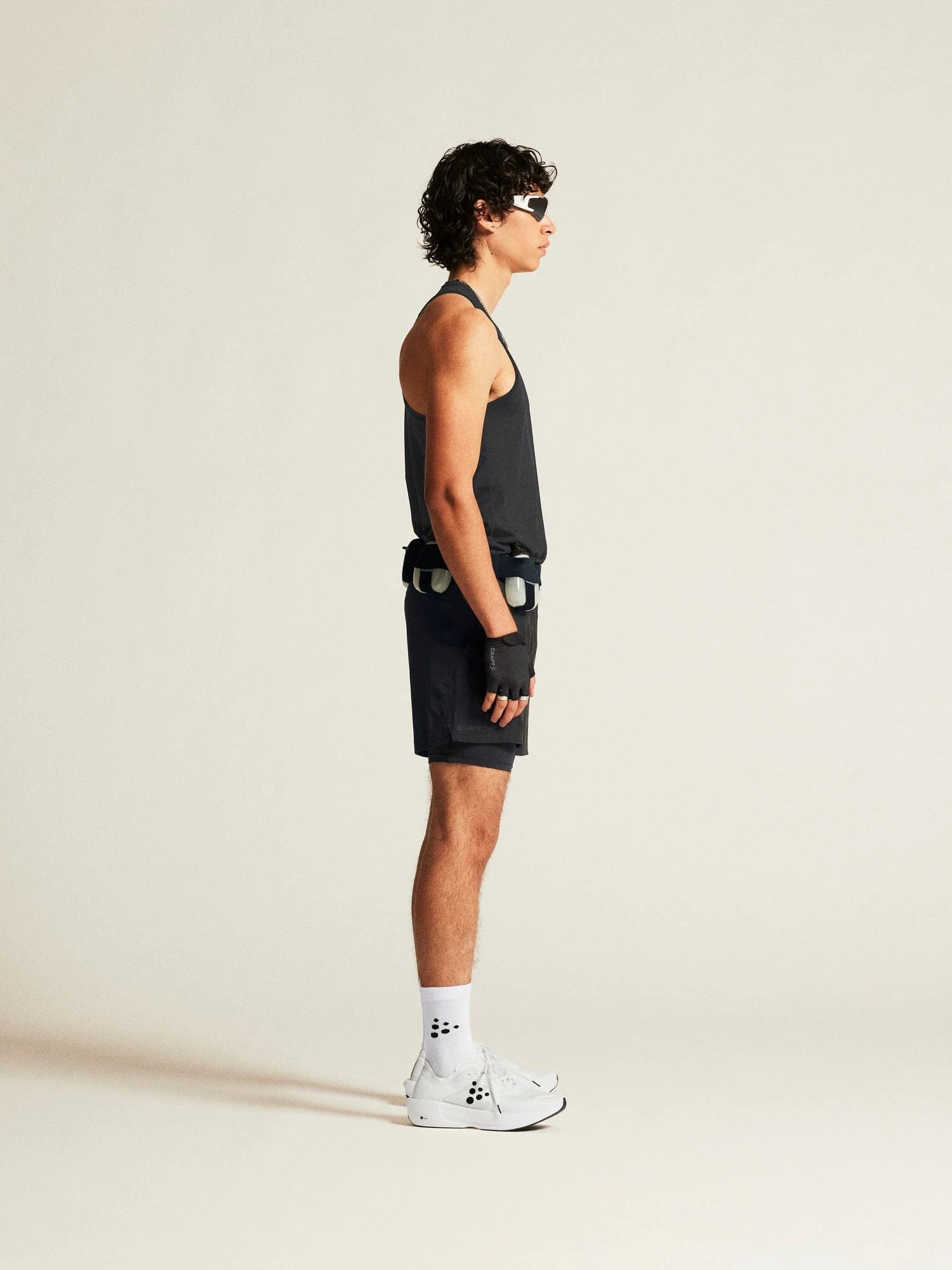 Men's Adv Essence Singlet 2 - Black - Image 4