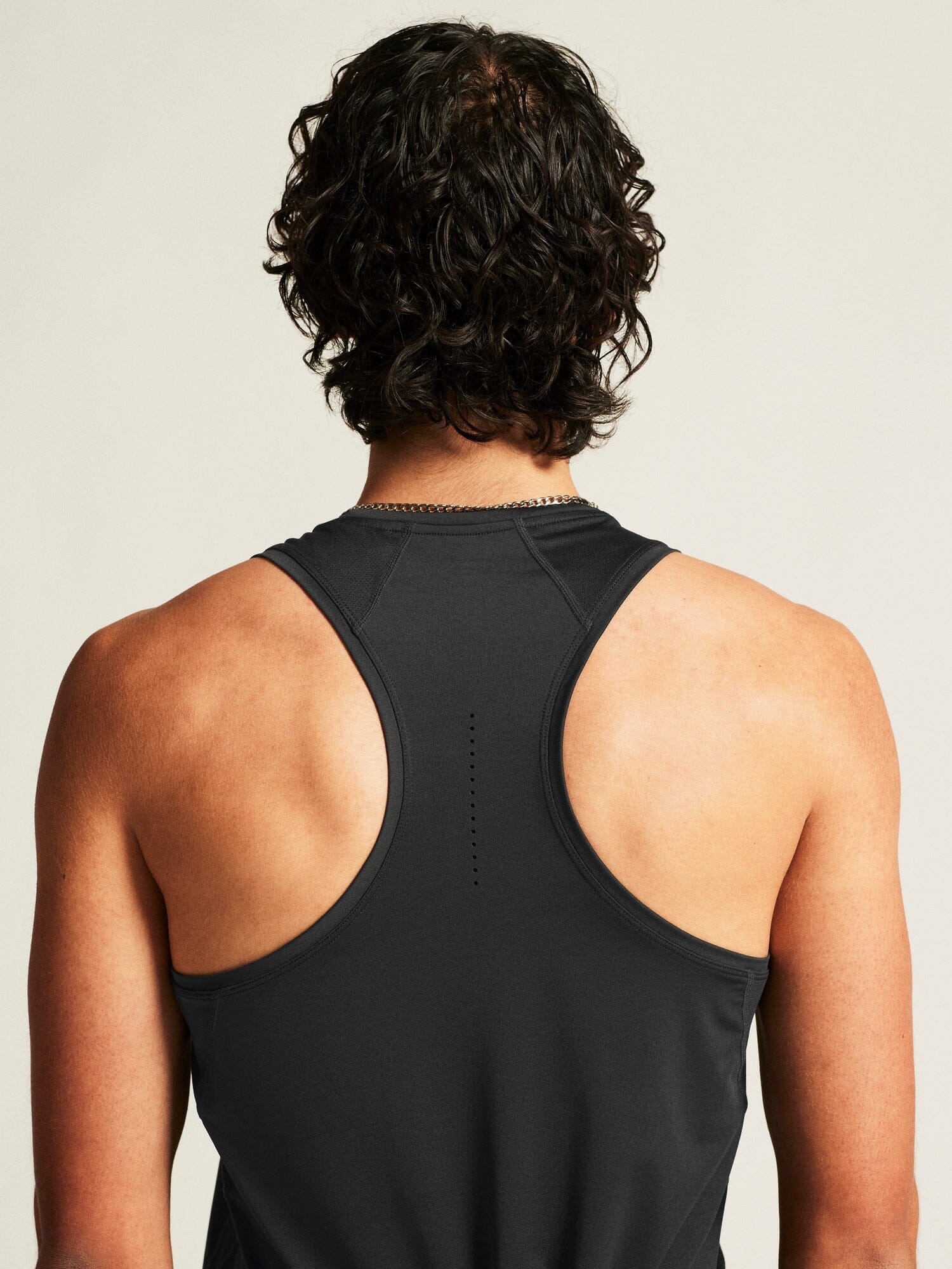 Men's Adv Essence Singlet 2 - Black - Image 6