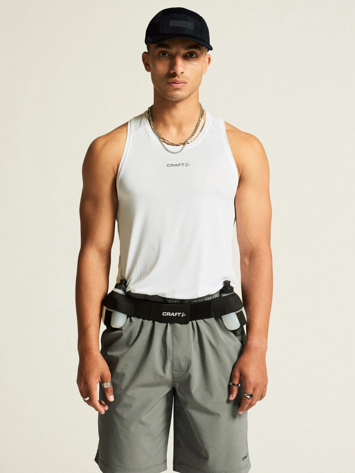 Men's Adv Essence Singlet 2 - White - Image 2
