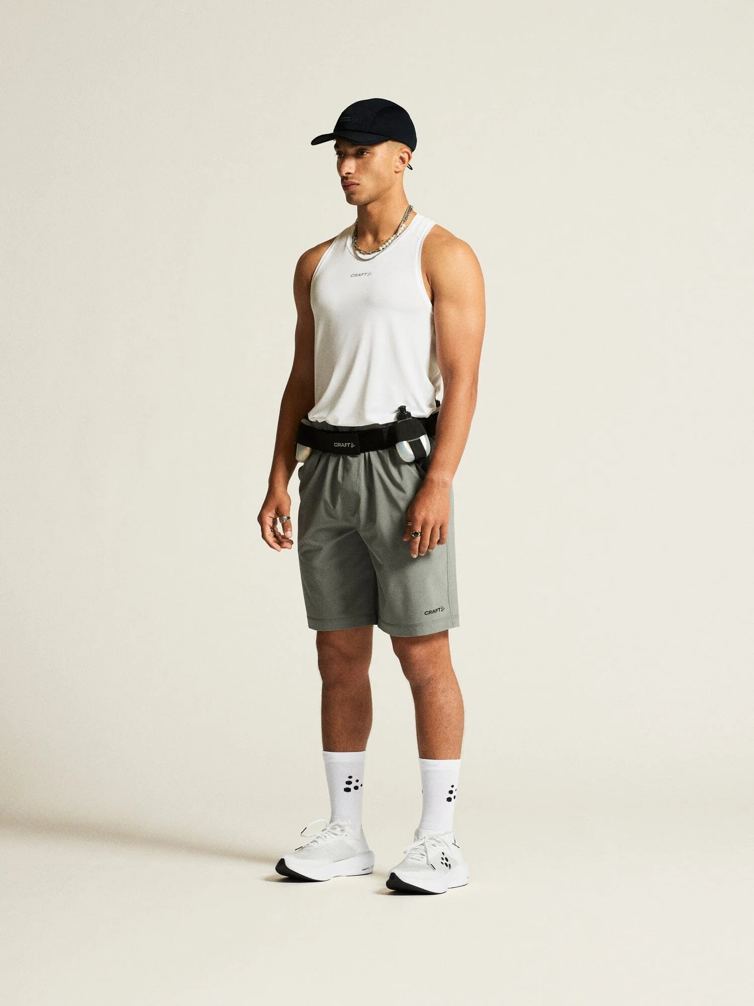 Men's Adv Essence Singlet 2 - White - Image 3