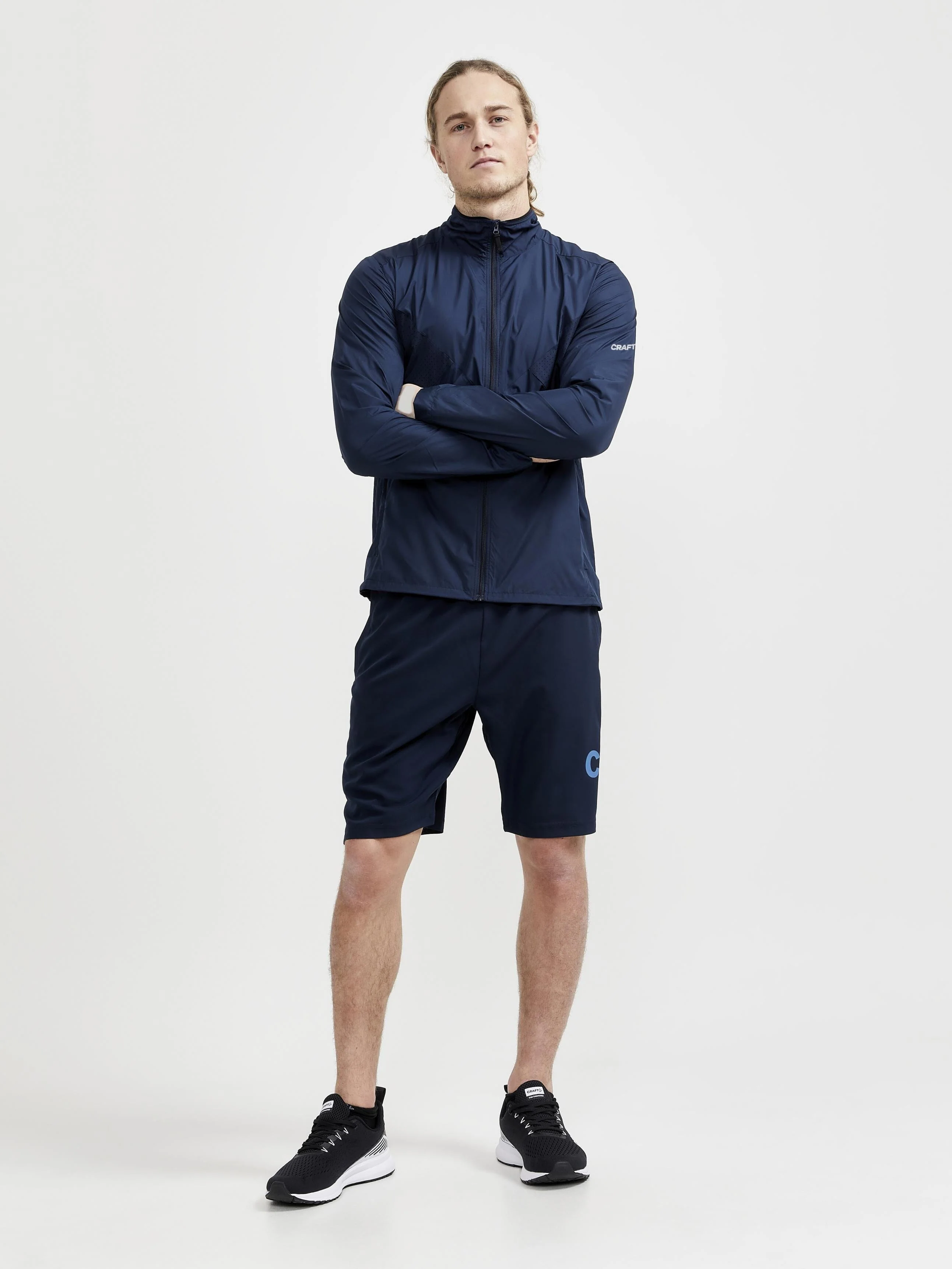 Men's ADV Essence Wind Jacket - Biome/Blaze - Image 11