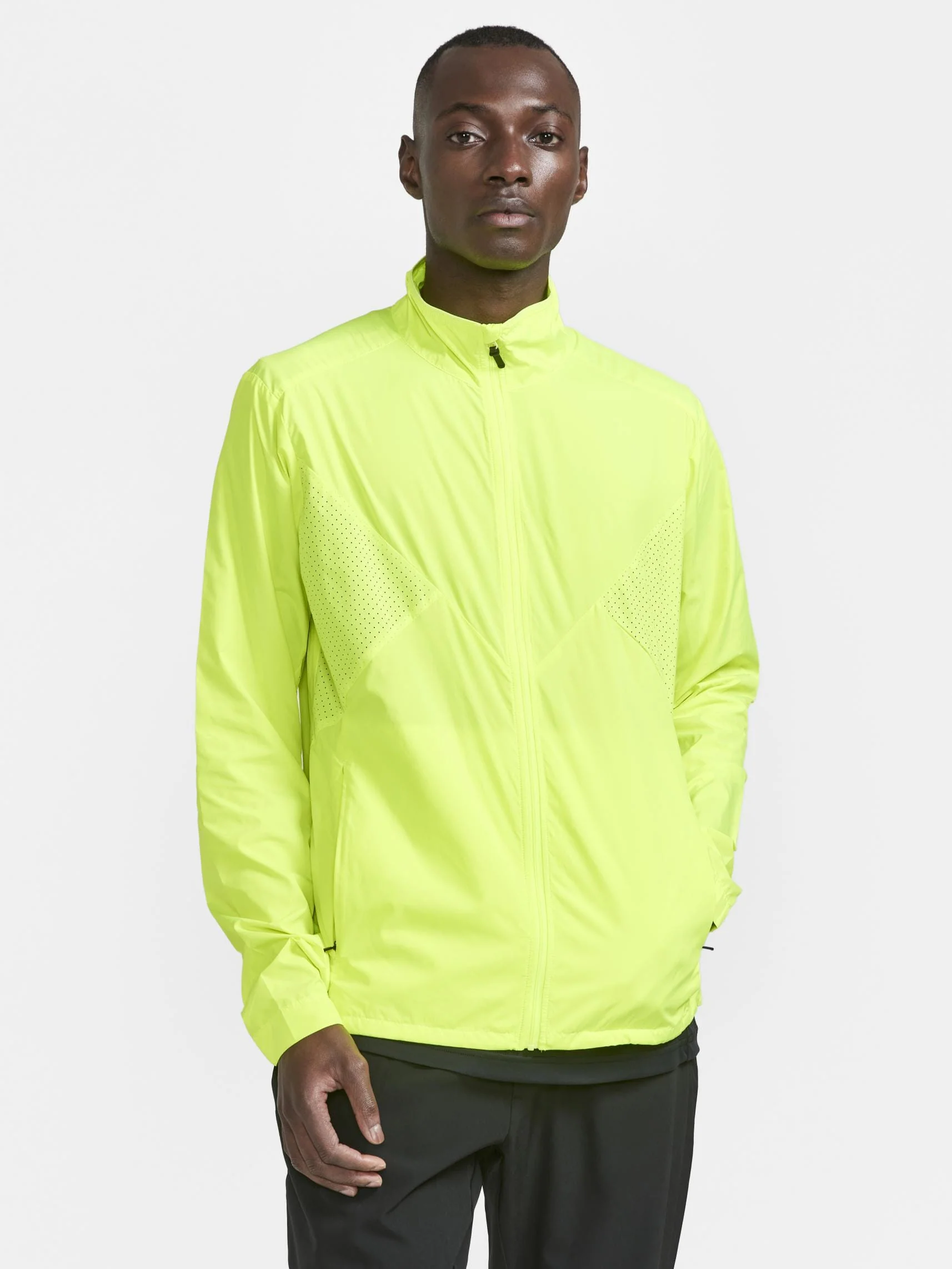 Men's ADV Essence Wind Jacket - Biome/Blaze - Image 20