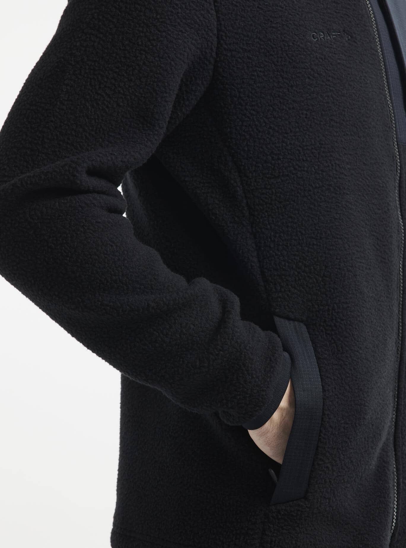 Men's ADV Explore Pile Fleece Jacket - Black - Image 2