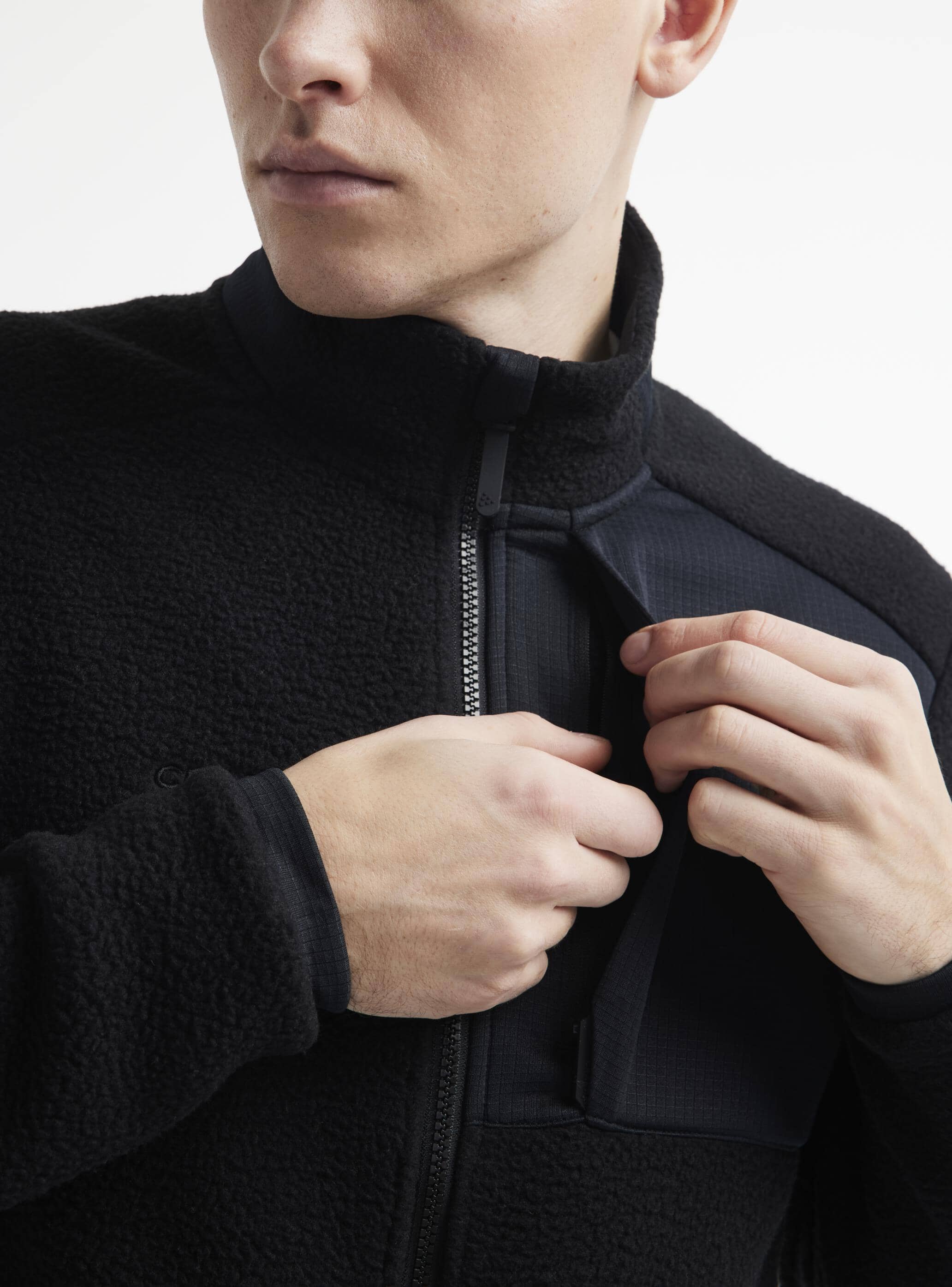 Men's ADV Explore Pile Fleece Jacket - Black - Image 3