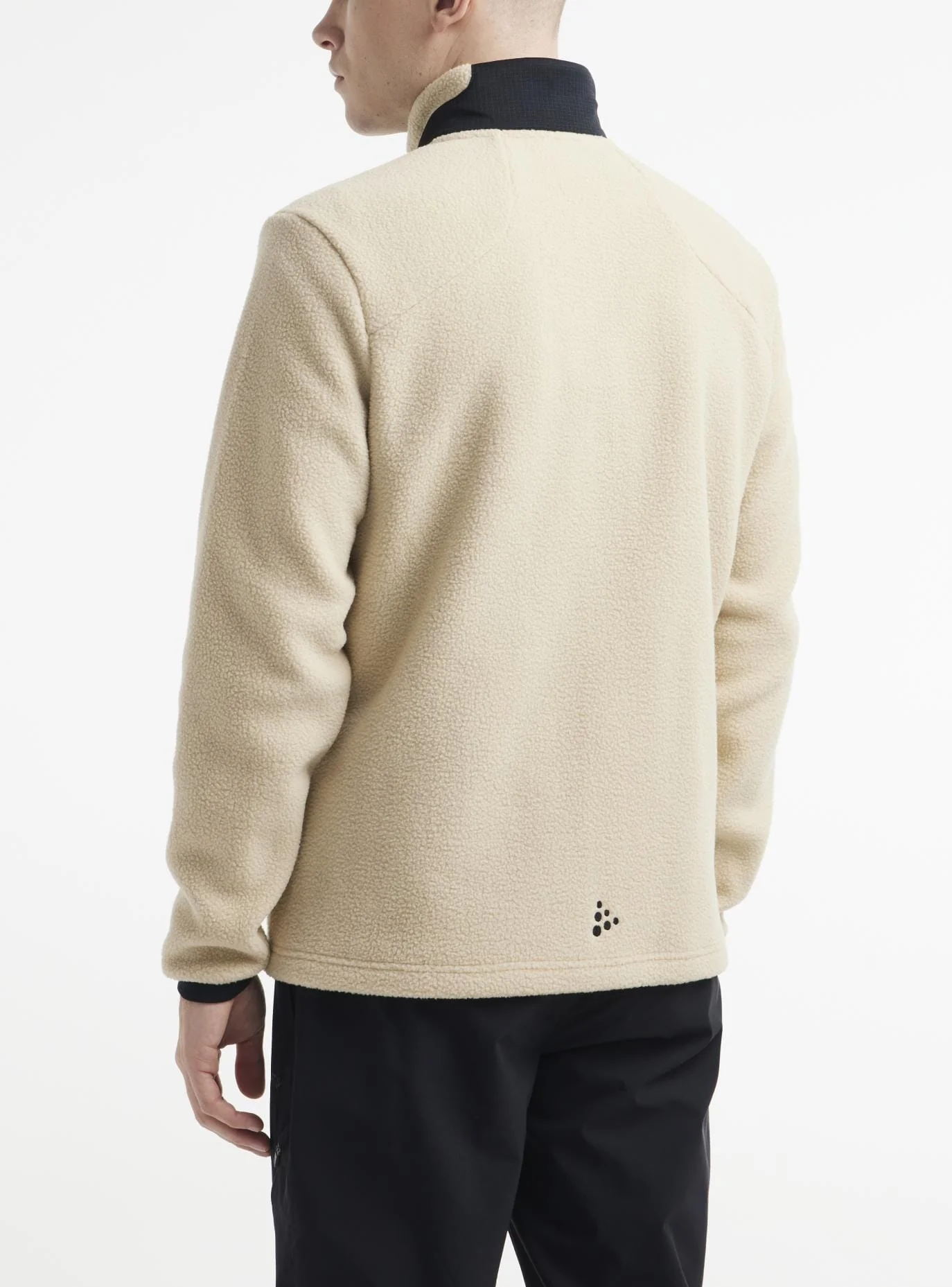 Men's ADV Explore Pile Fleece Jacket - Ecru/Black - Image 2