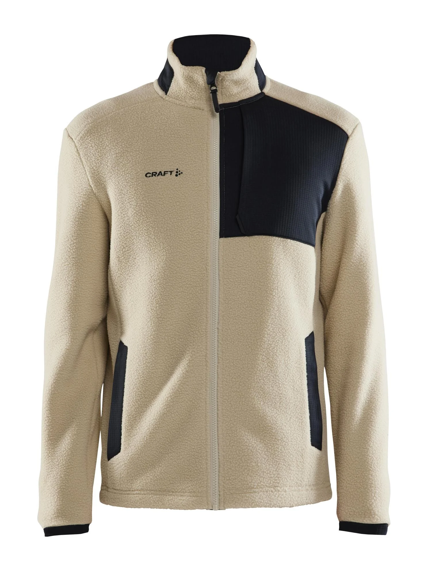 Men's ADV Explore Pile Fleece Jacket - Ecru/Black - Image 6
