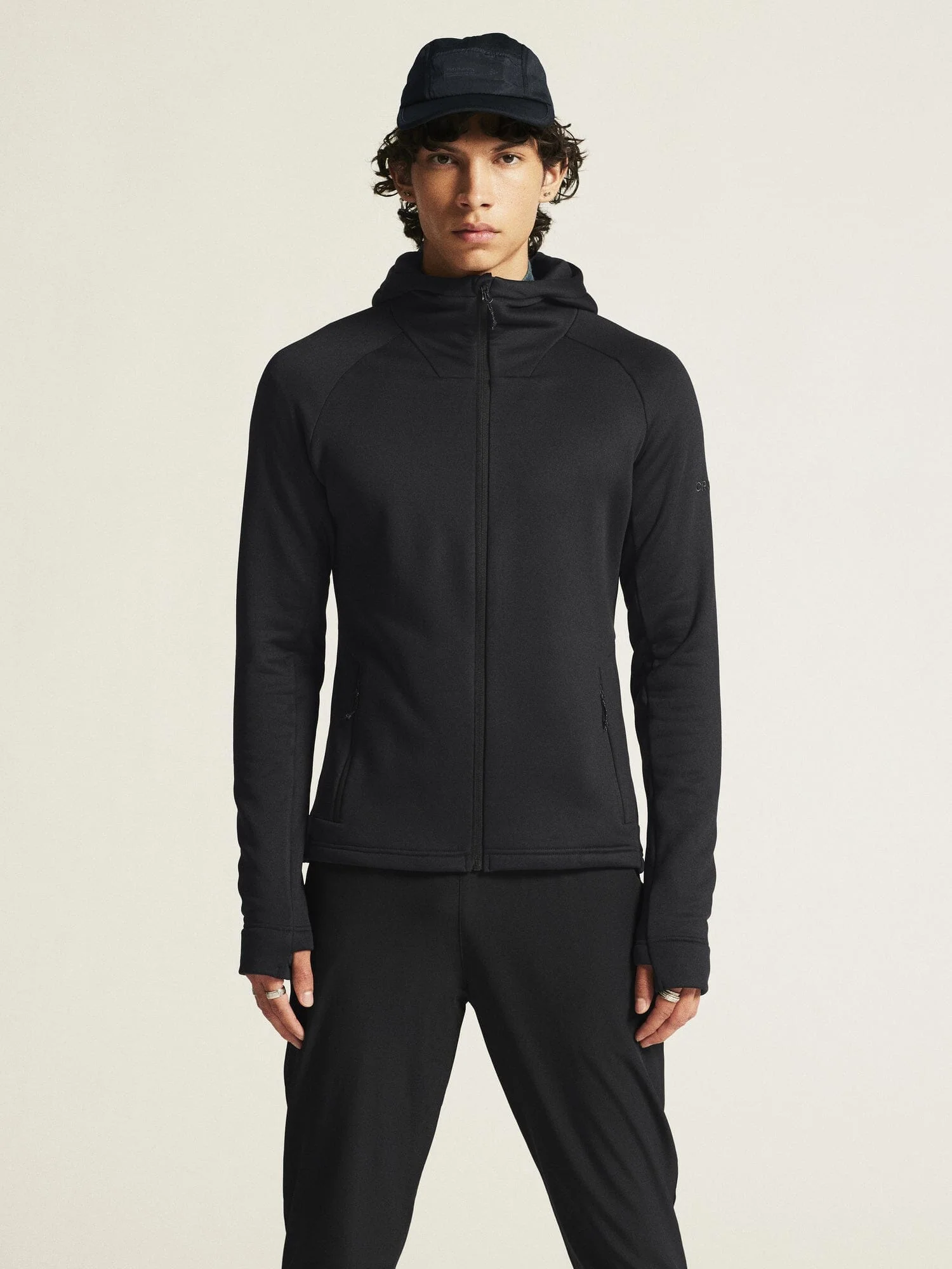 Men's ADV Explore Power Fleece Hood Jacket - Black - Image 2