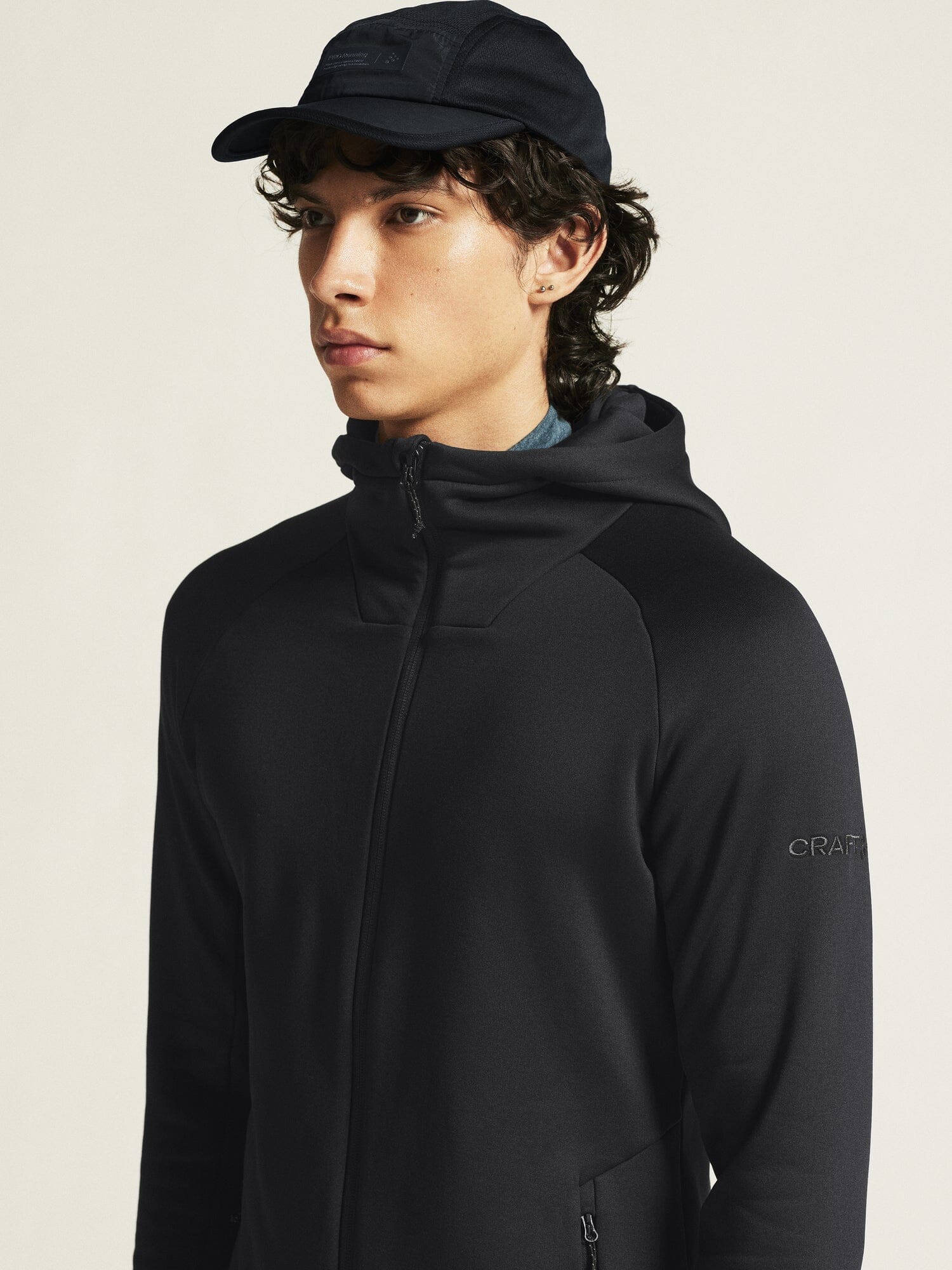 Men's ADV Explore Power Fleece Hood Jacket - Black - Image 3