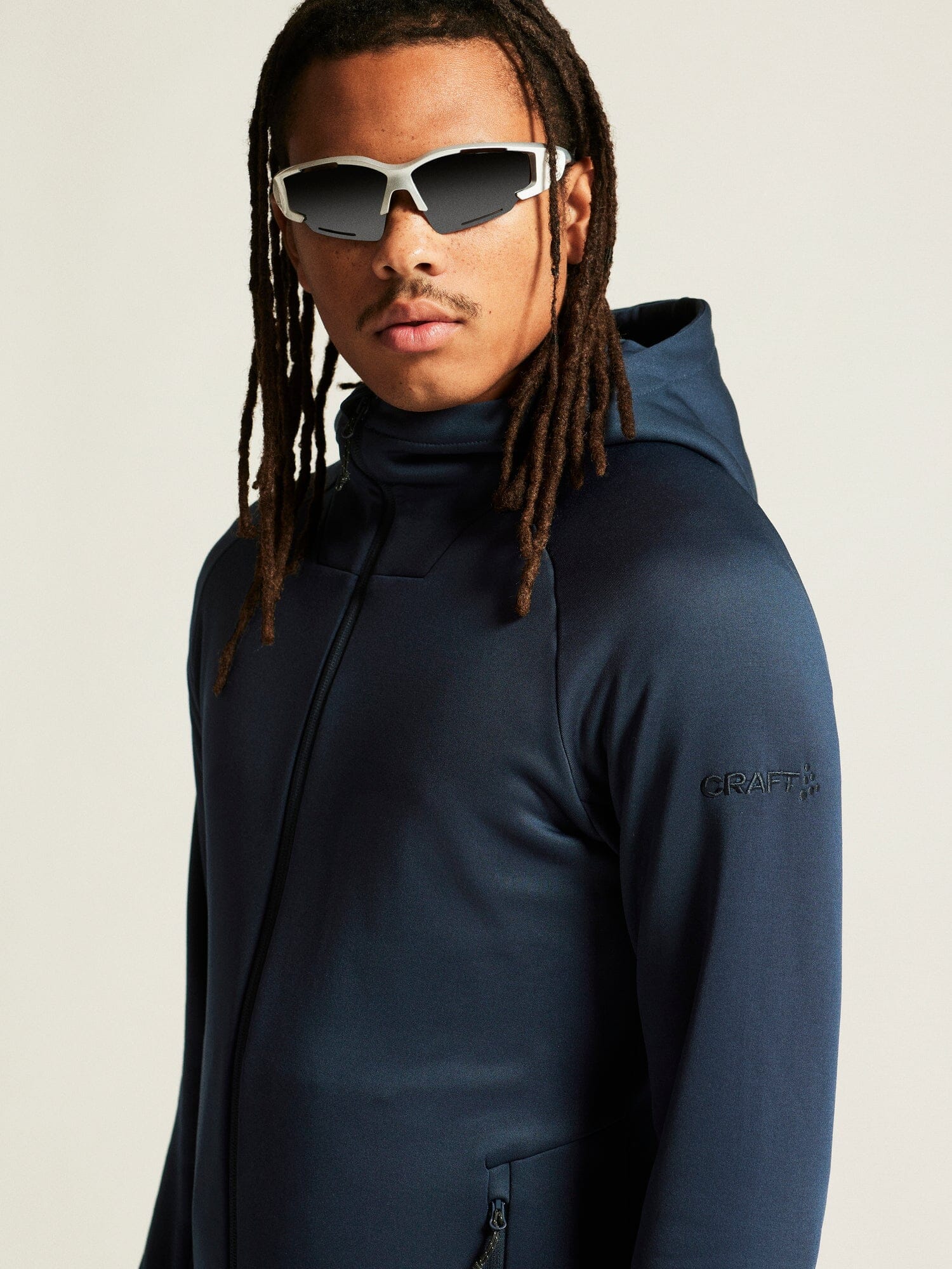 Men's ADV Explore Power Fleece Hood Jacket - Blaze - Image 3