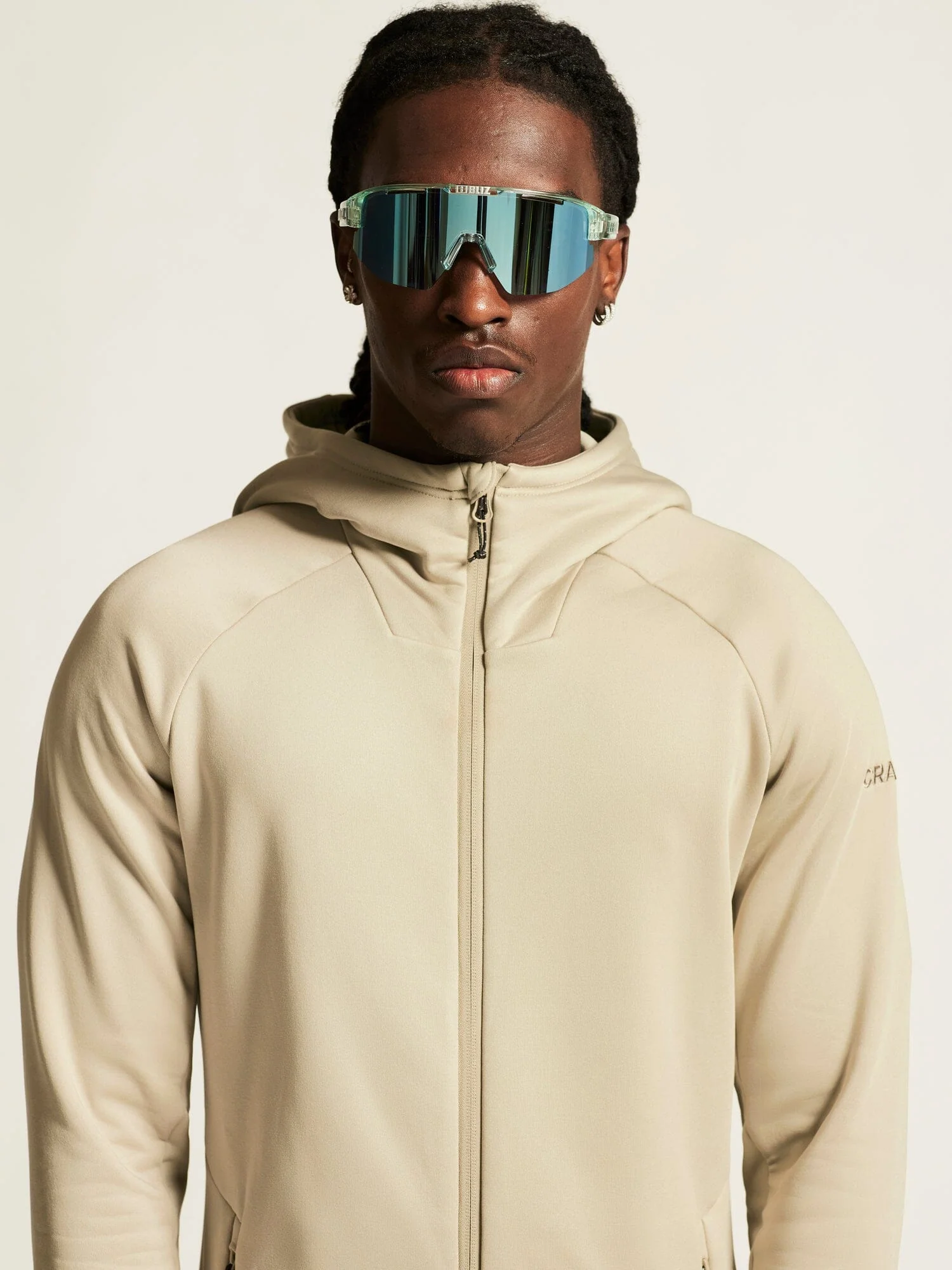 Men's ADV Explore Power Fleece Hood Jacket - Hay - Image 3