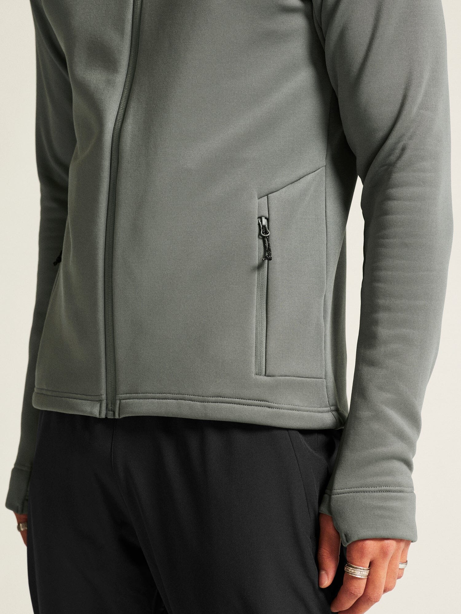 Men's ADV Explore Power Fleece Hood Jacket - Leaf - Image 3