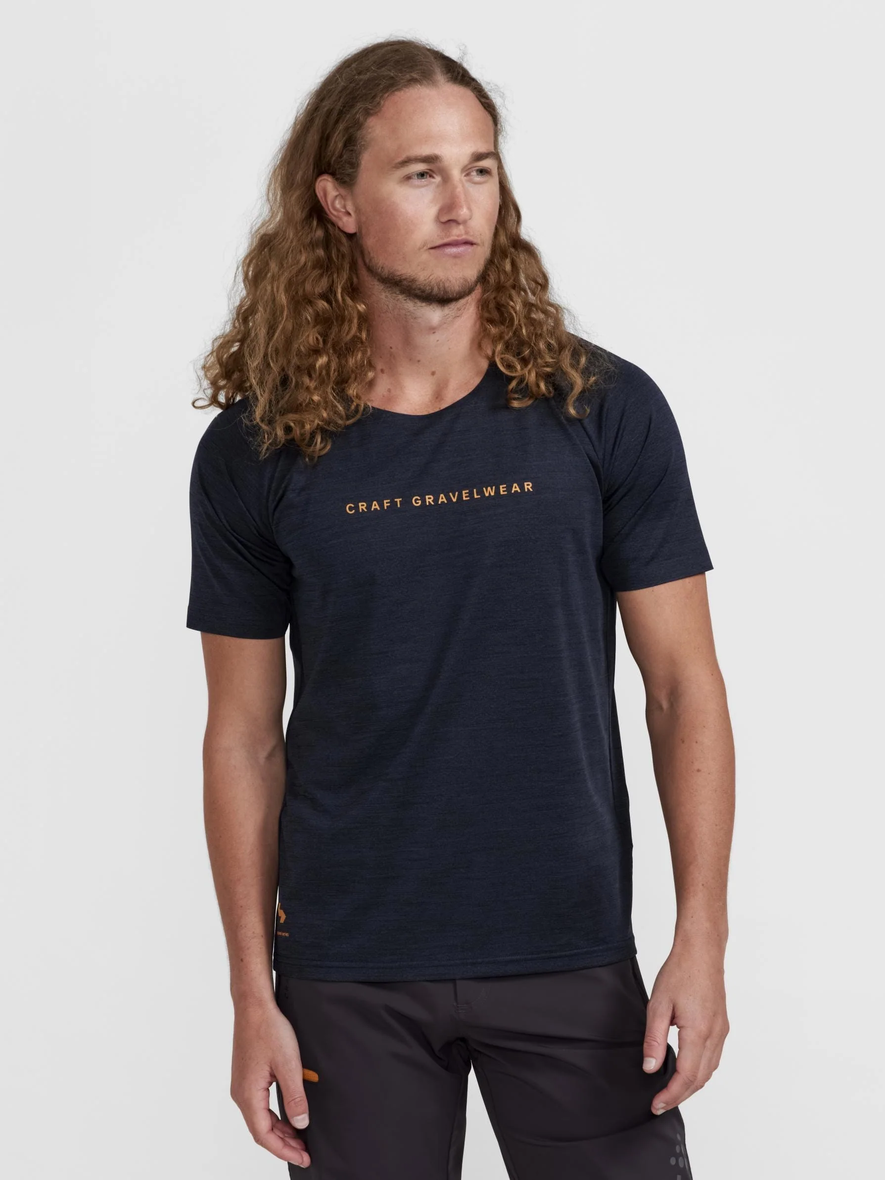 Men's ADV Gravel Bike Short Sleeve Tee - Black Melange