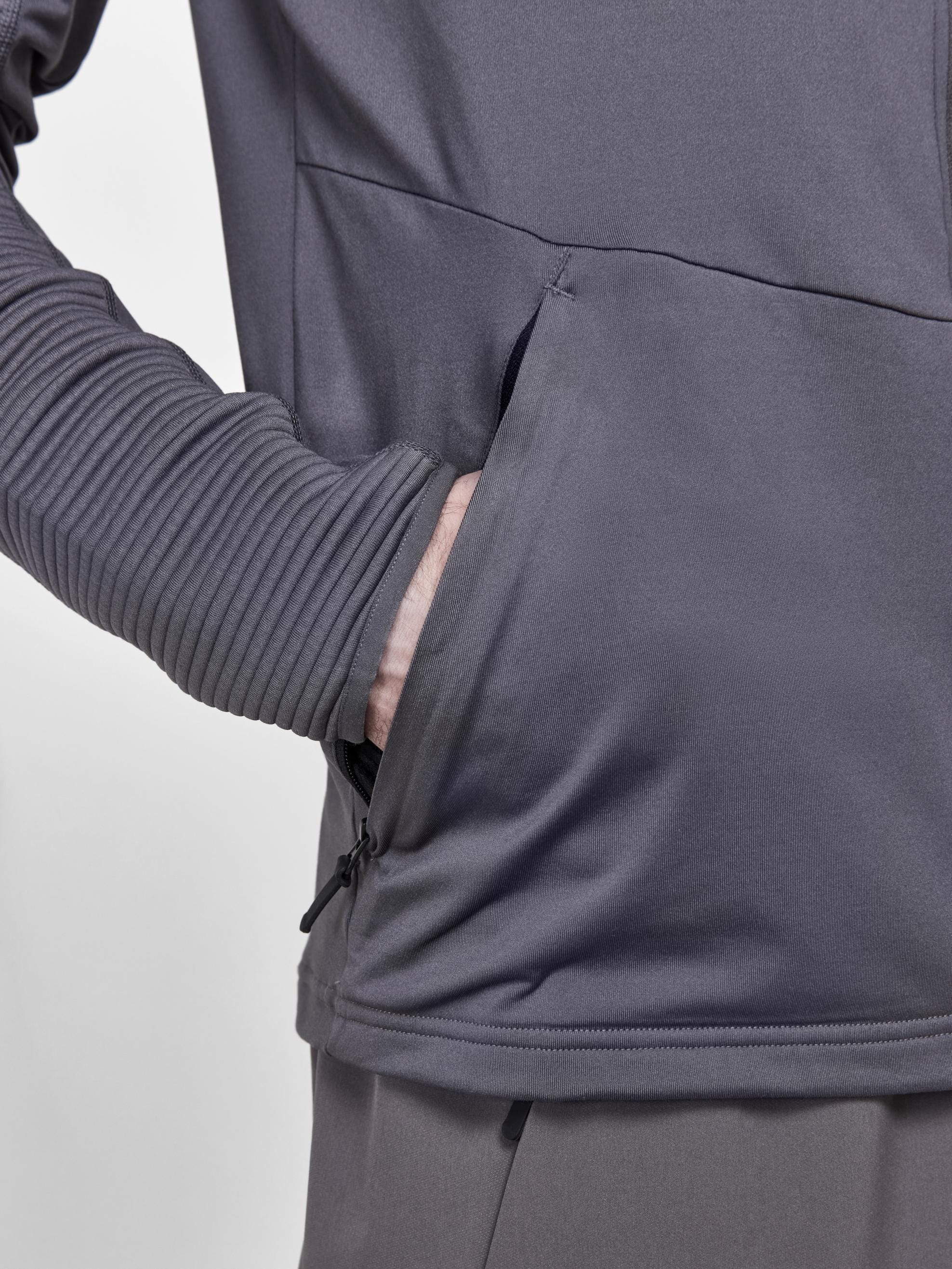 Men's ADV Hit Zip Hoodie - GRANITE - Image 4