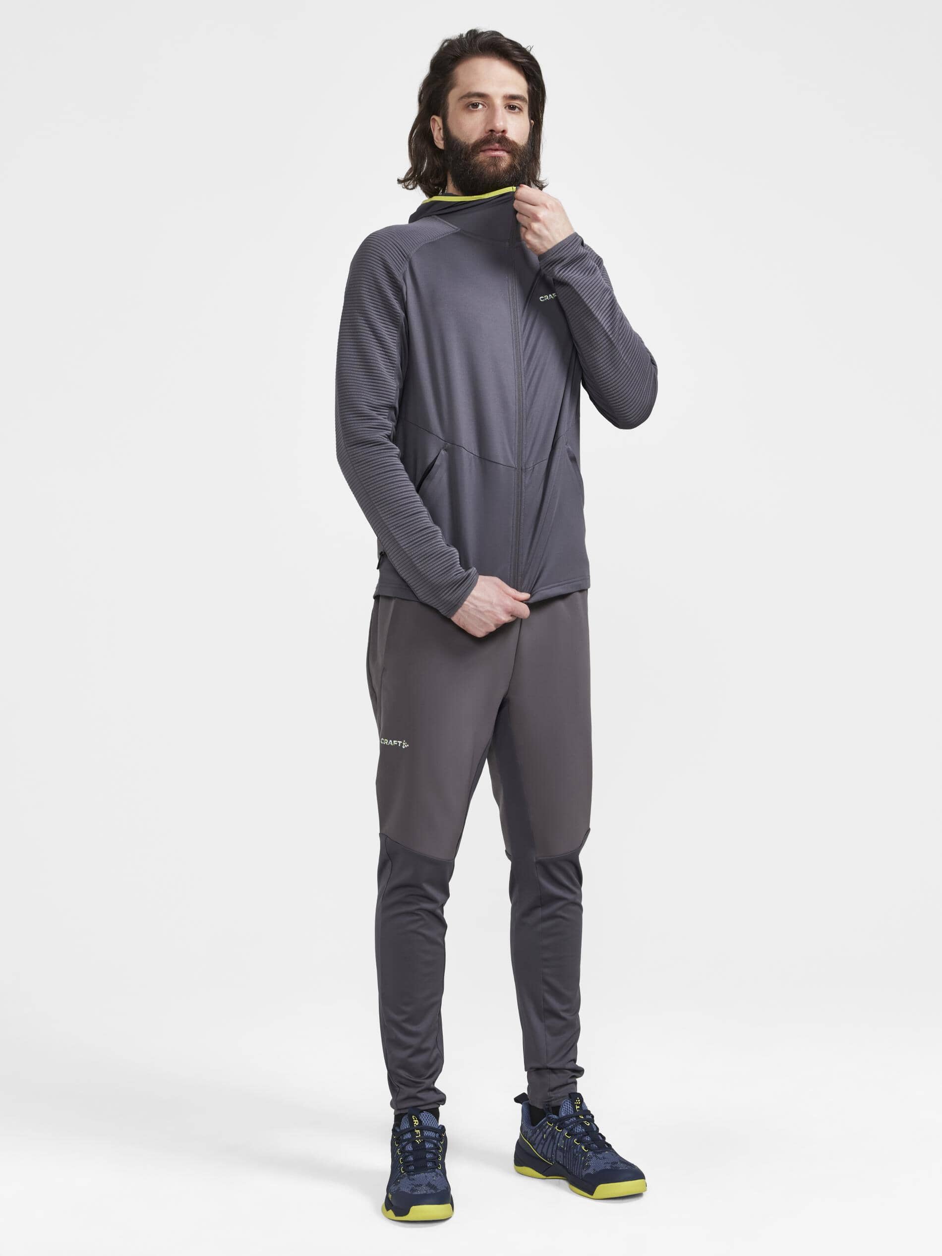 Men's ADV Hit Zip Hoodie - GRANITE - Image 5