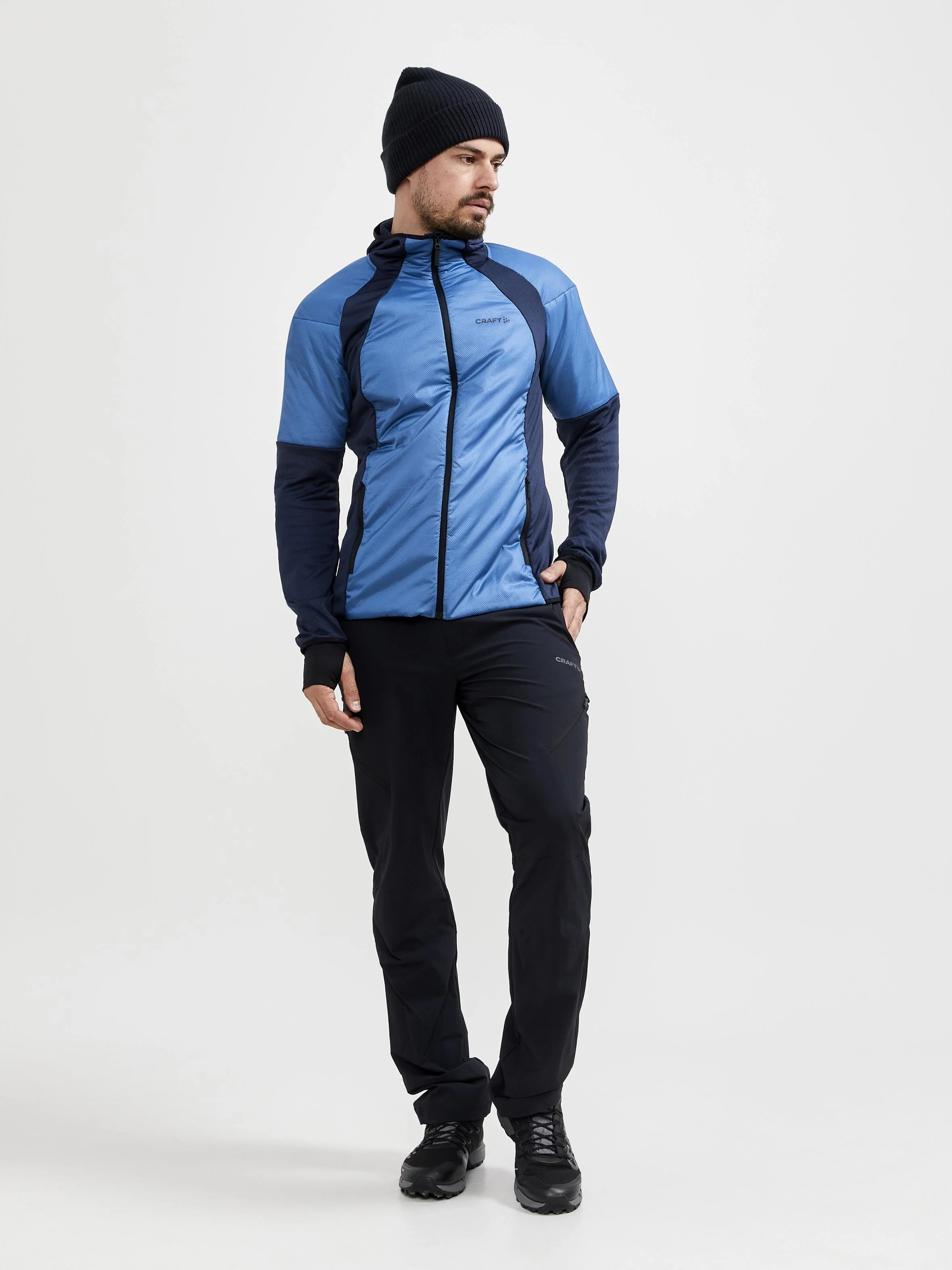 Men's ADV Hybrid Thermal Midlayer - FLUID/BLAZE - Image 5
