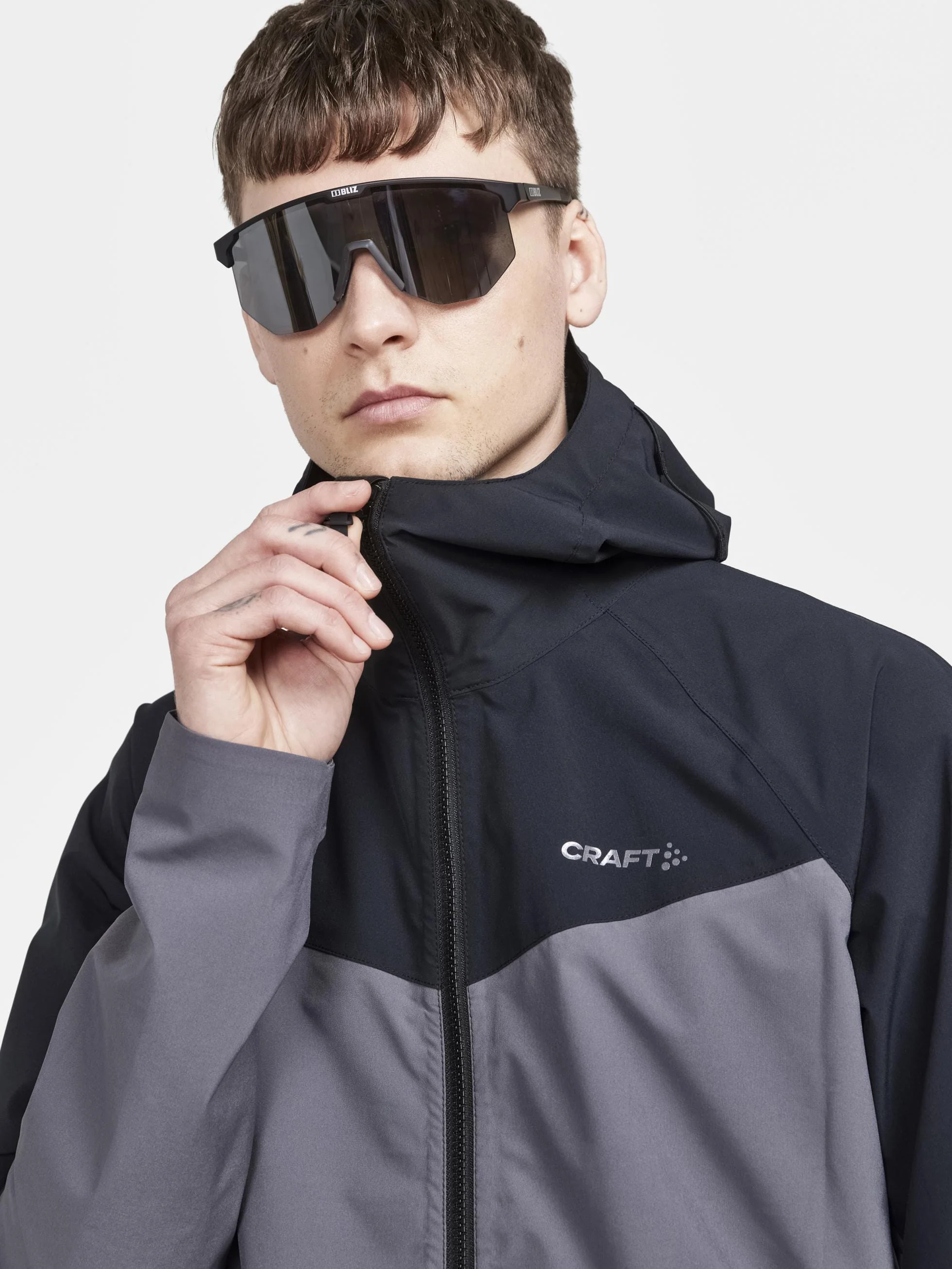 Men's ADV OFFroad Hydro Cycling Jacket - Black/Granite - Image 2