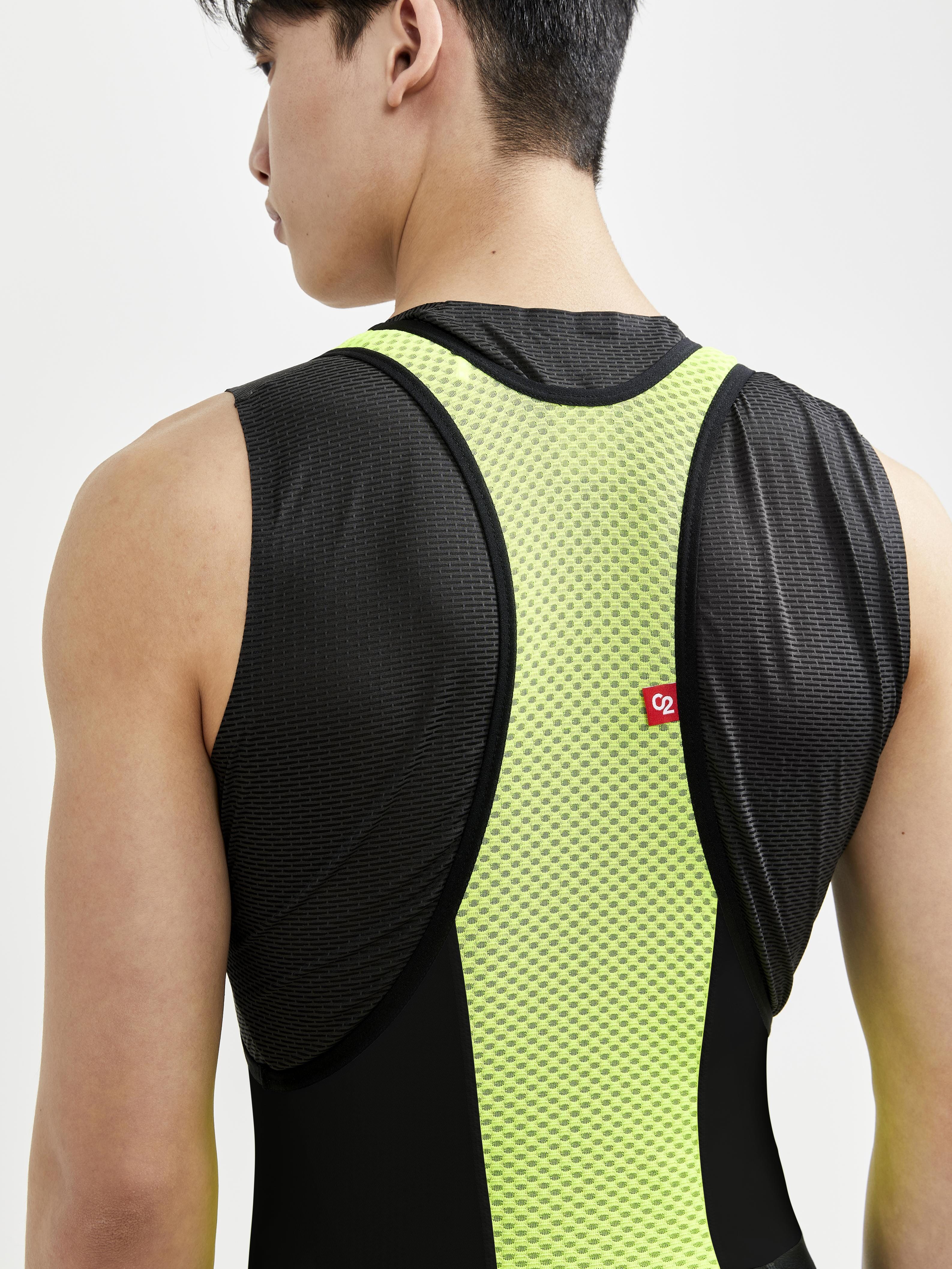 Men's ADV SubZ Lumen Bib Cycling Tights - Black/Flumino - Image 3