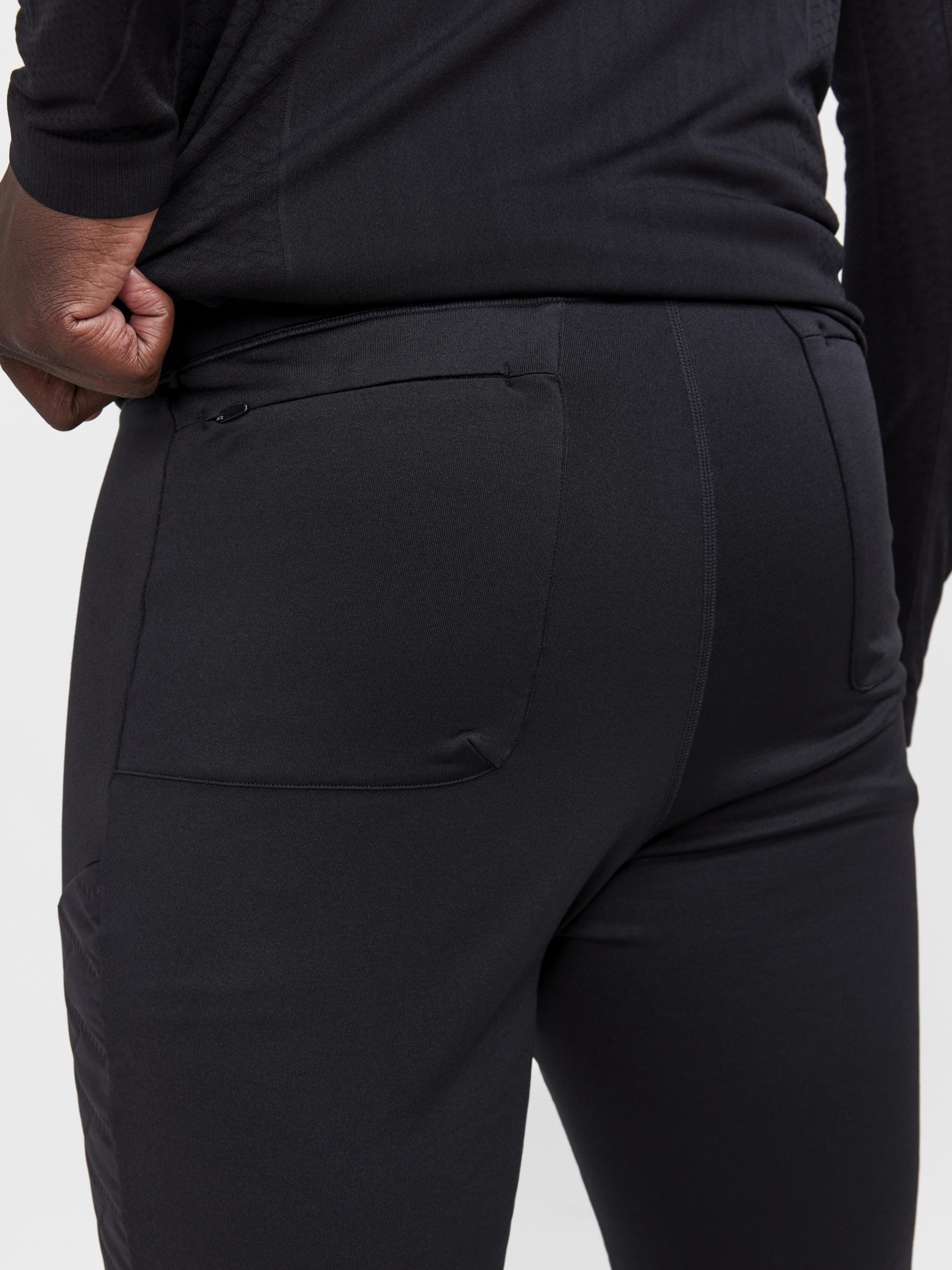 Men's ADV SubZ Warm Running Tights 3 - Black - Image 3