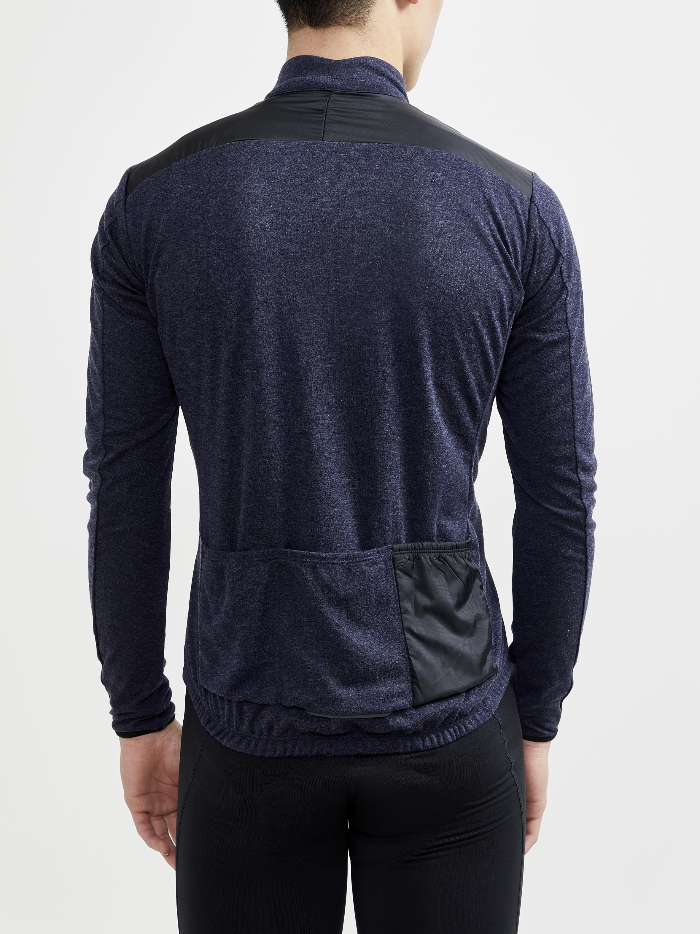 Men's ADV SubZ Wool Cycling Jersey - BLAZE/BLACK - Image 2