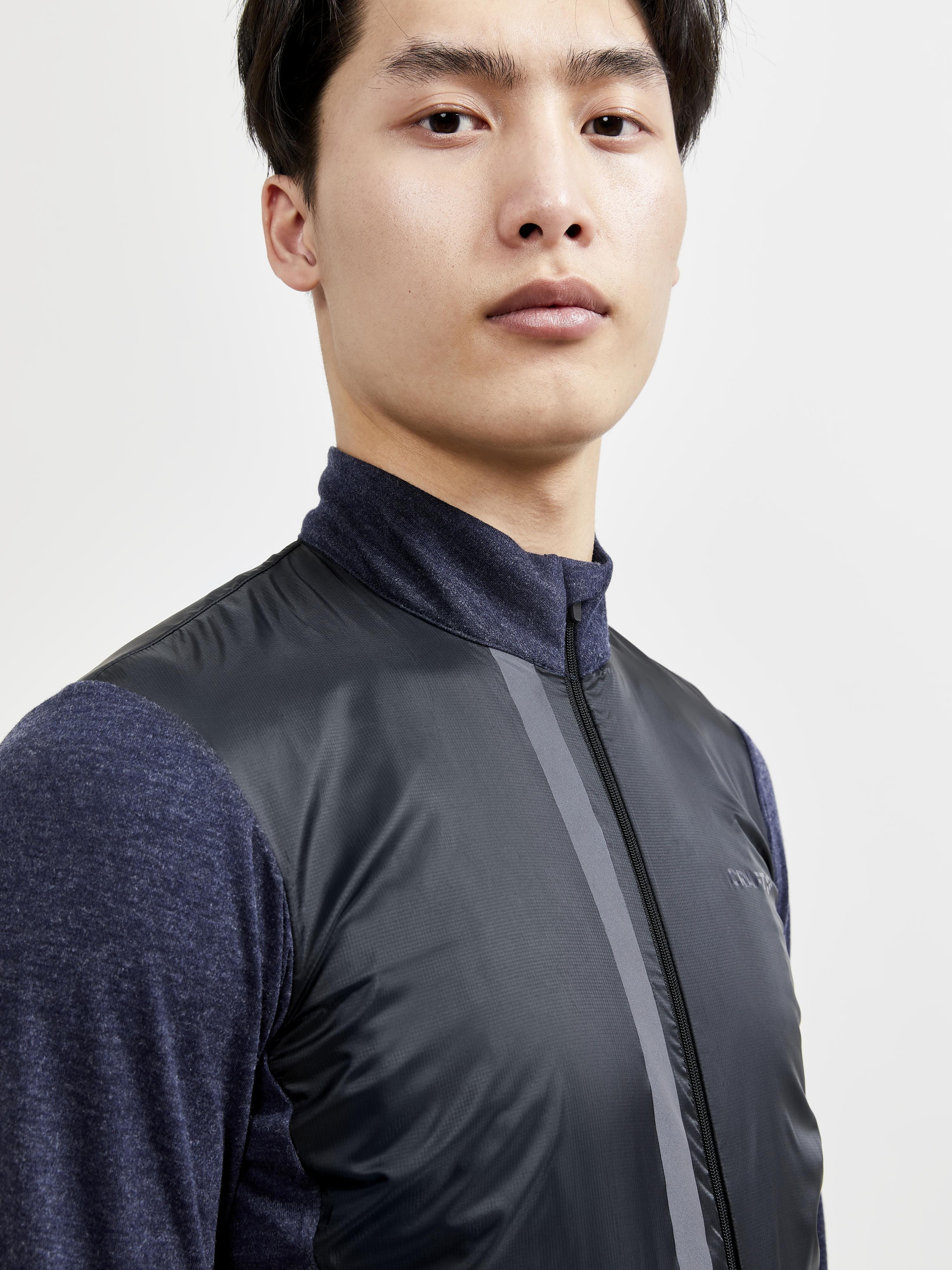 Men's ADV SubZ Wool Cycling Jersey - BLAZE/BLACK - Image 3