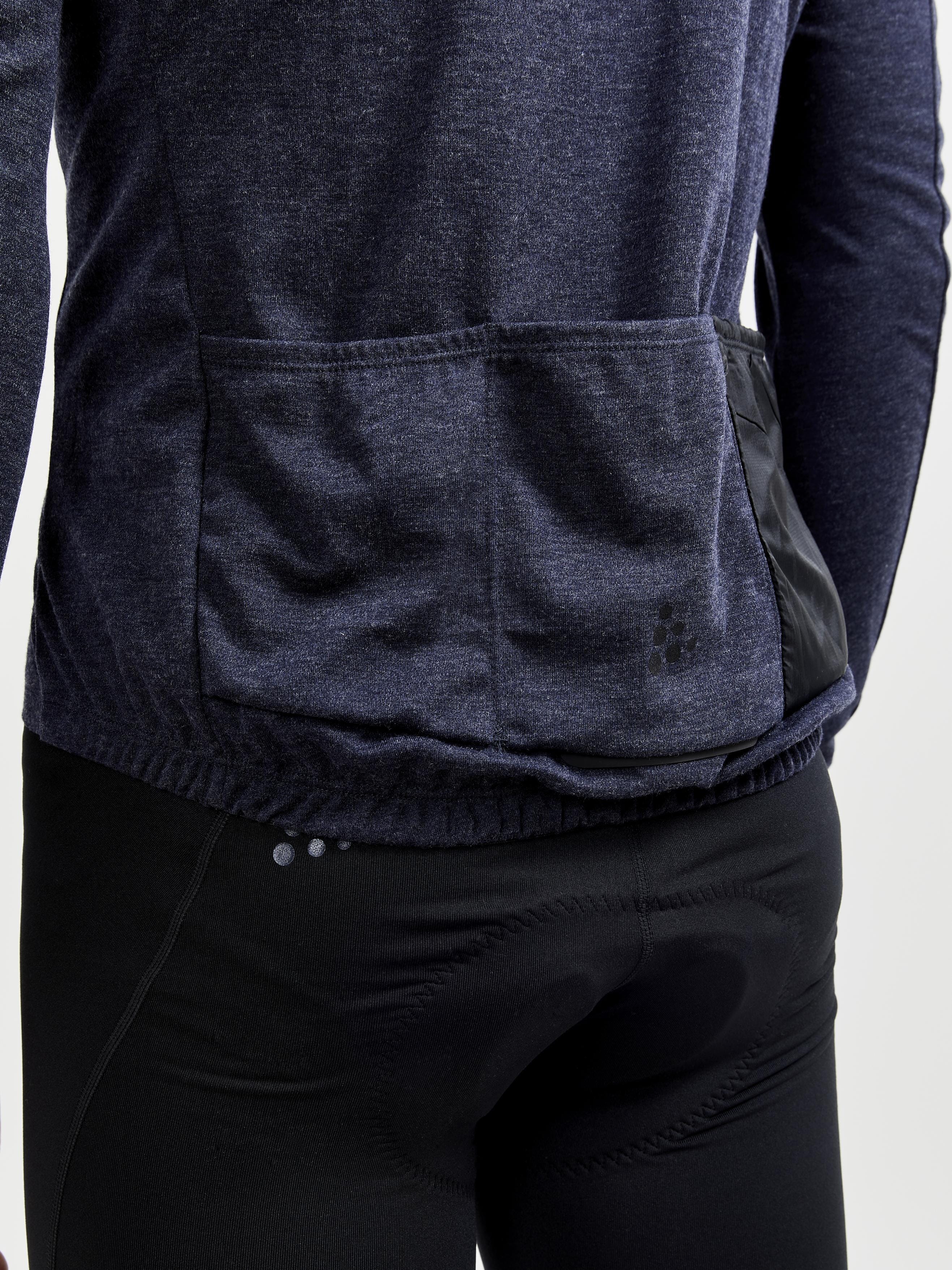 Men's ADV SubZ Wool Cycling Jersey - BLAZE/BLACK - Image 4