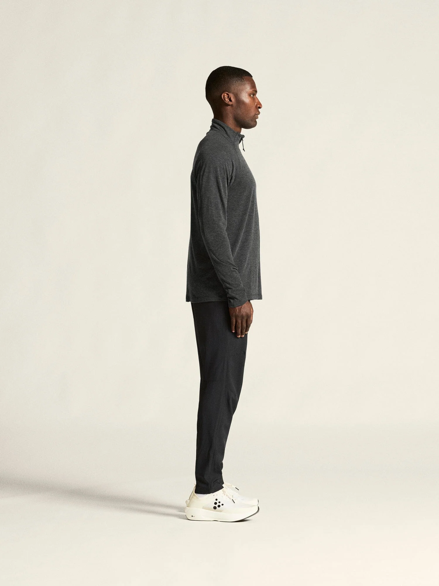 Men's ADV SubZ Wool Longsleeve Tee 3 - Black Melange - Image 10