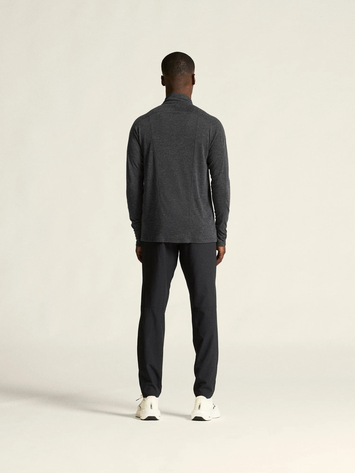Men's ADV SubZ Wool Longsleeve Tee 3 - Black Melange - Image 11