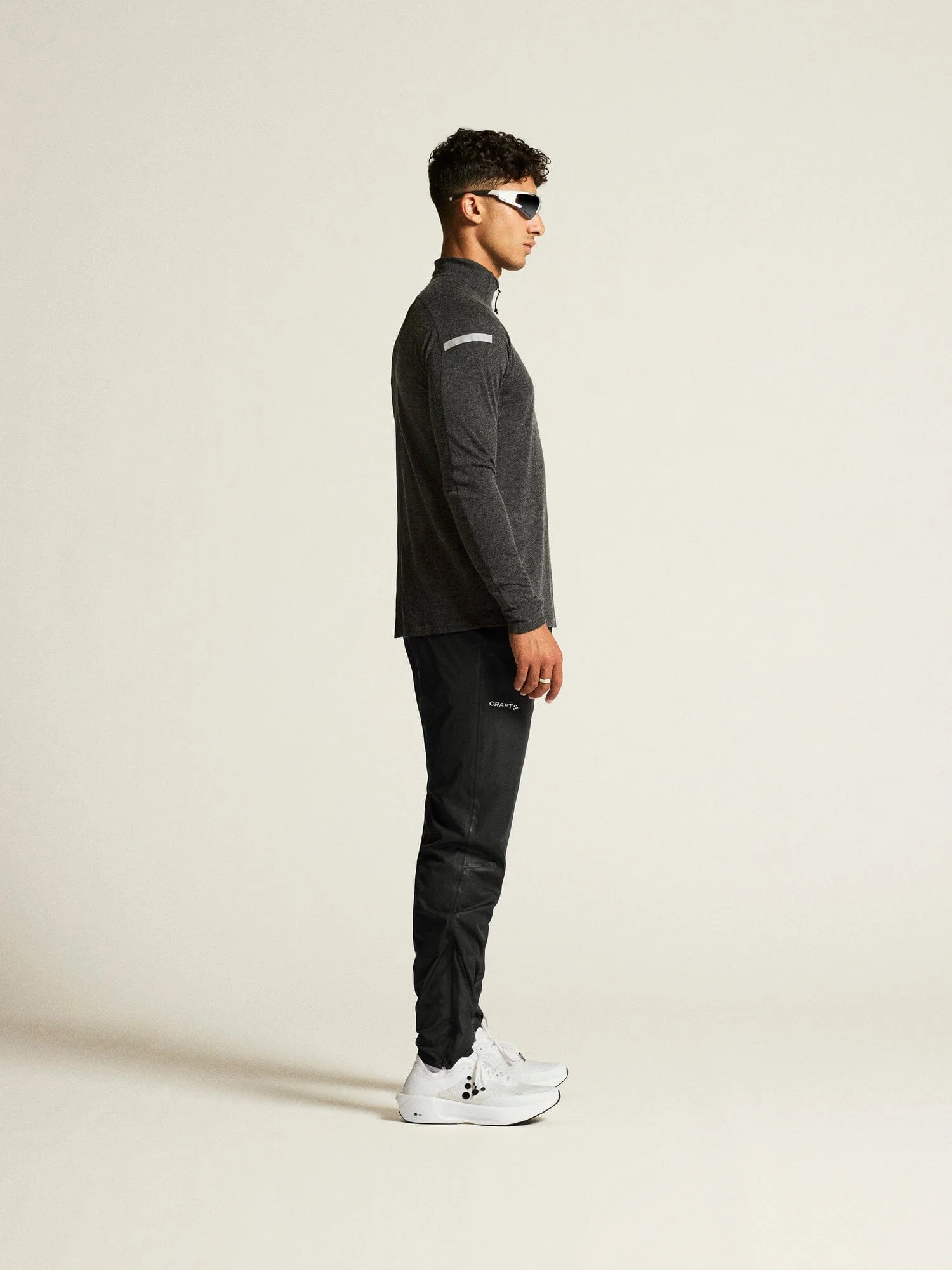 Men's ADV SubZ Wool Longsleeve Tee 3 - Black Melange - Image 12