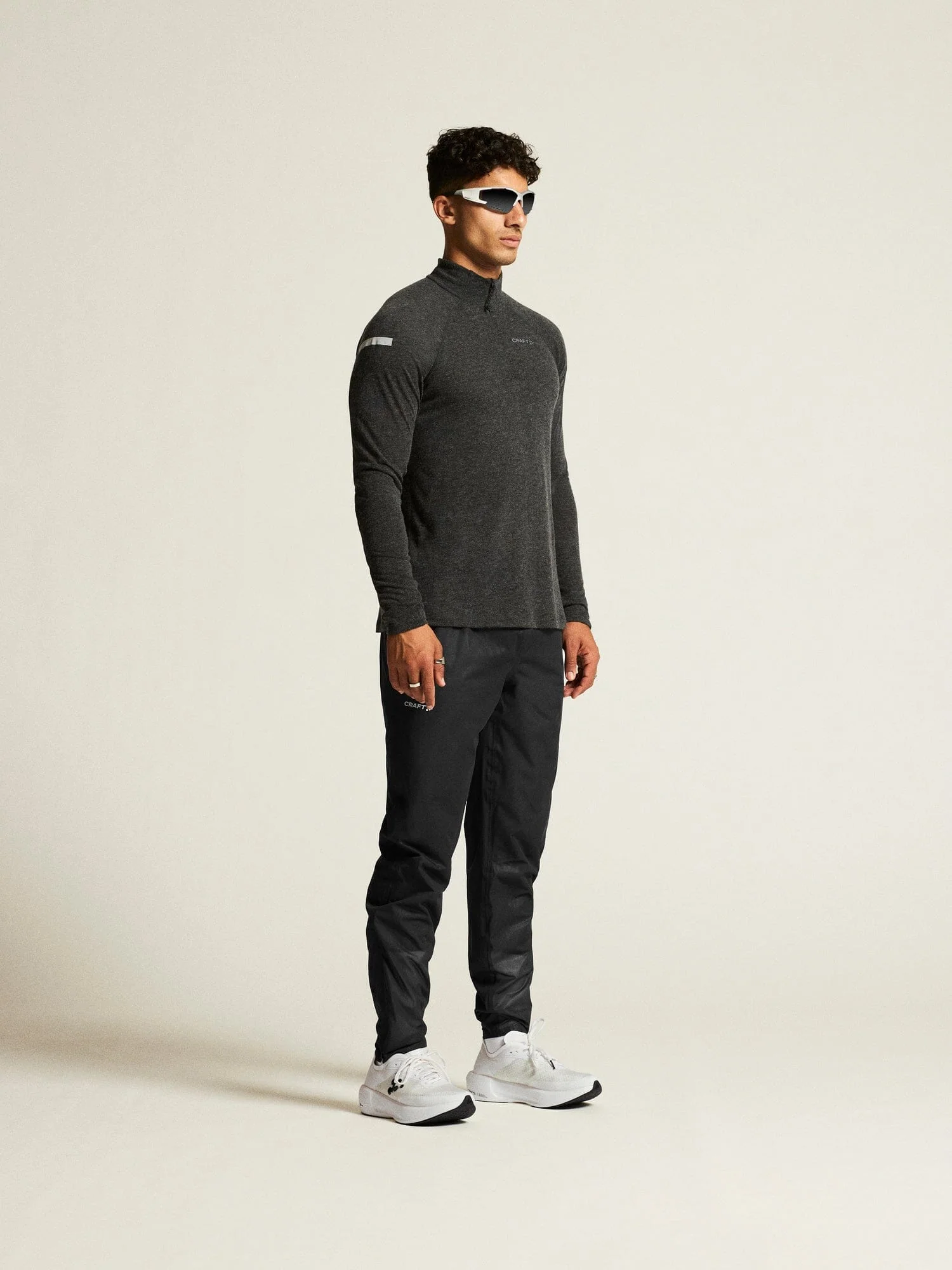 Men's ADV SubZ Wool Longsleeve Tee 3 - Black Melange - Image 13