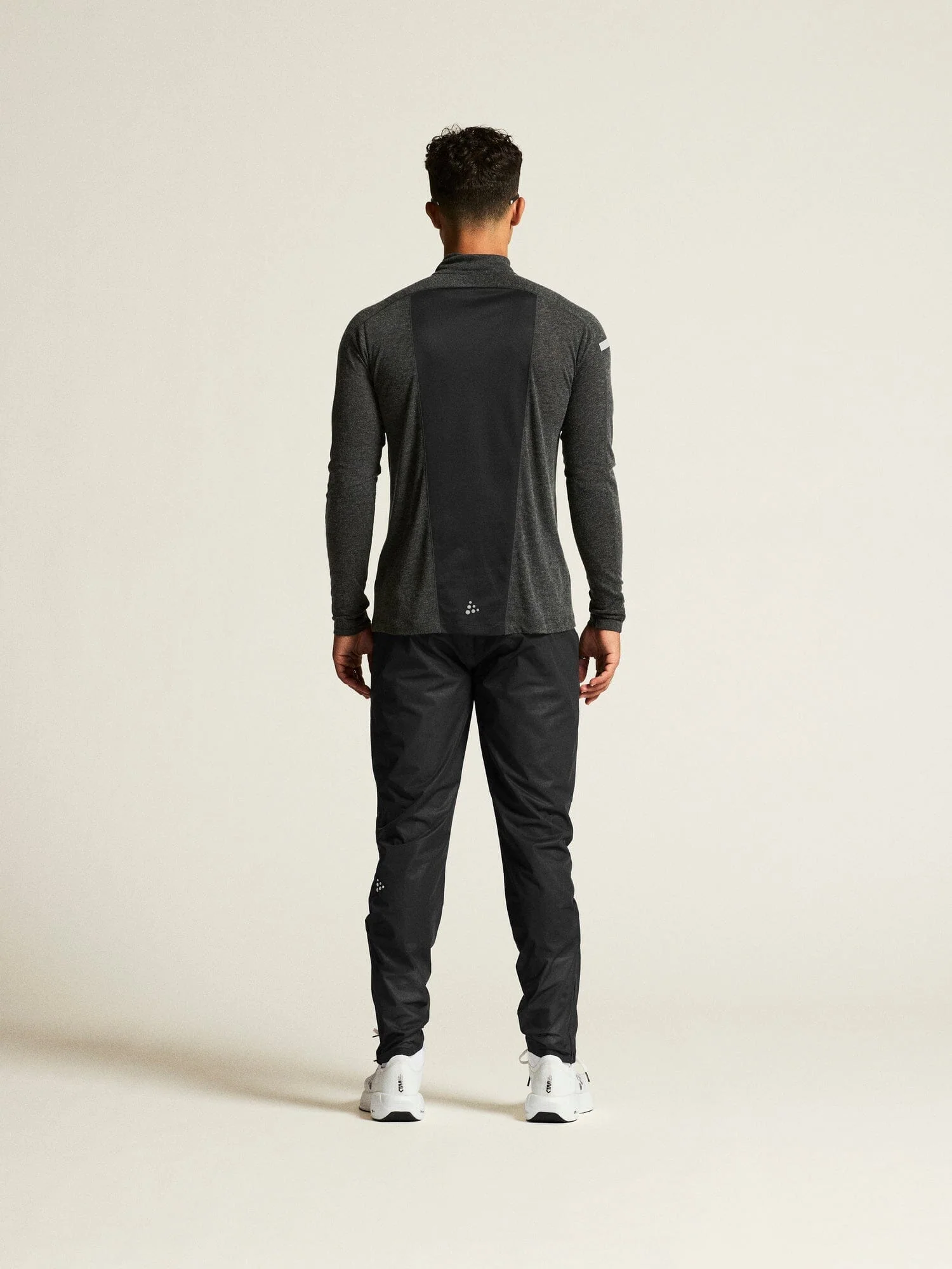 Men's ADV SubZ Wool Longsleeve Tee 3 - Black Melange - Image 9