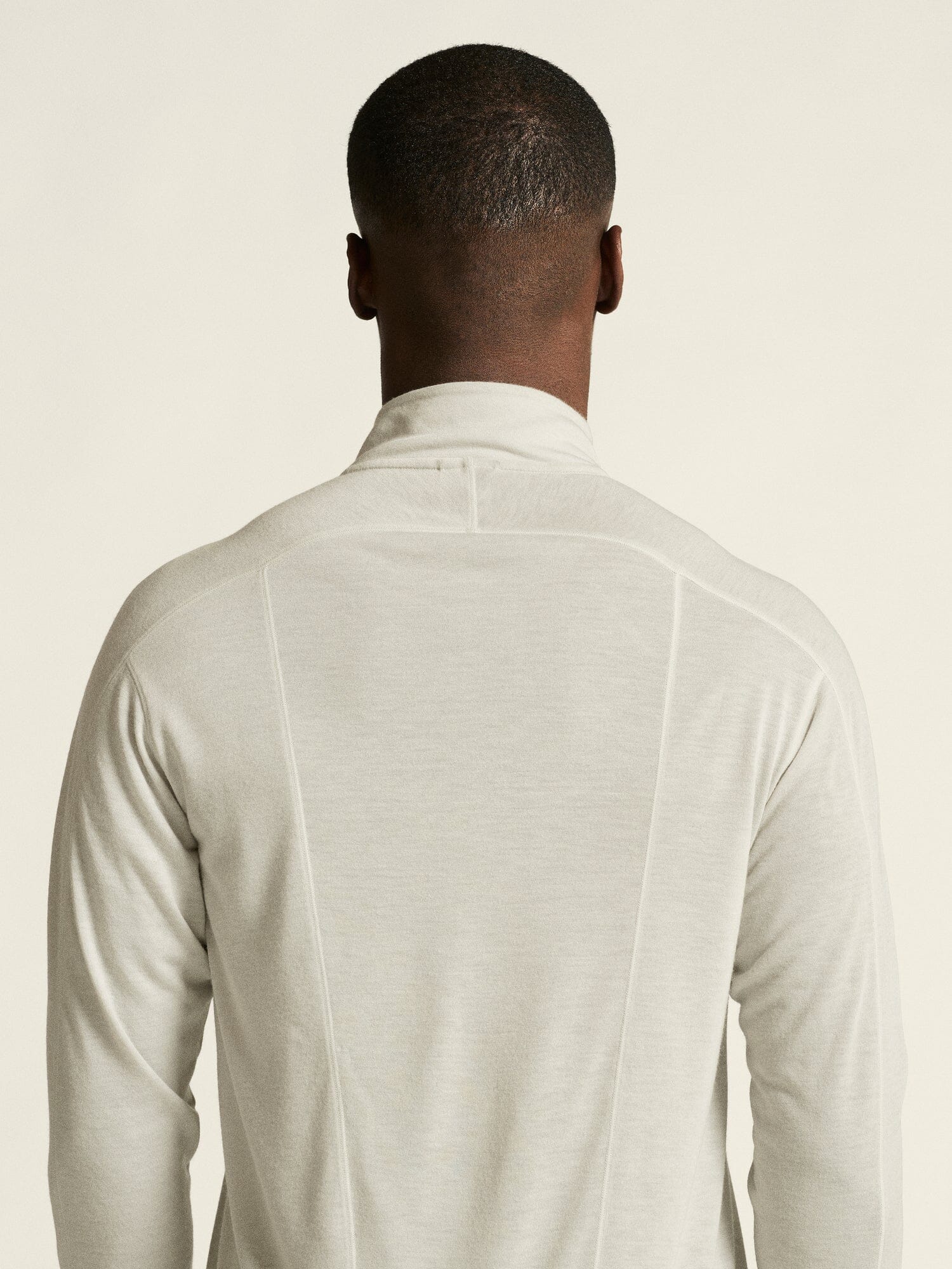 Men's ADV SubZ Wool Longsleeve Tee 3 - Cloud/Melange - Image 5