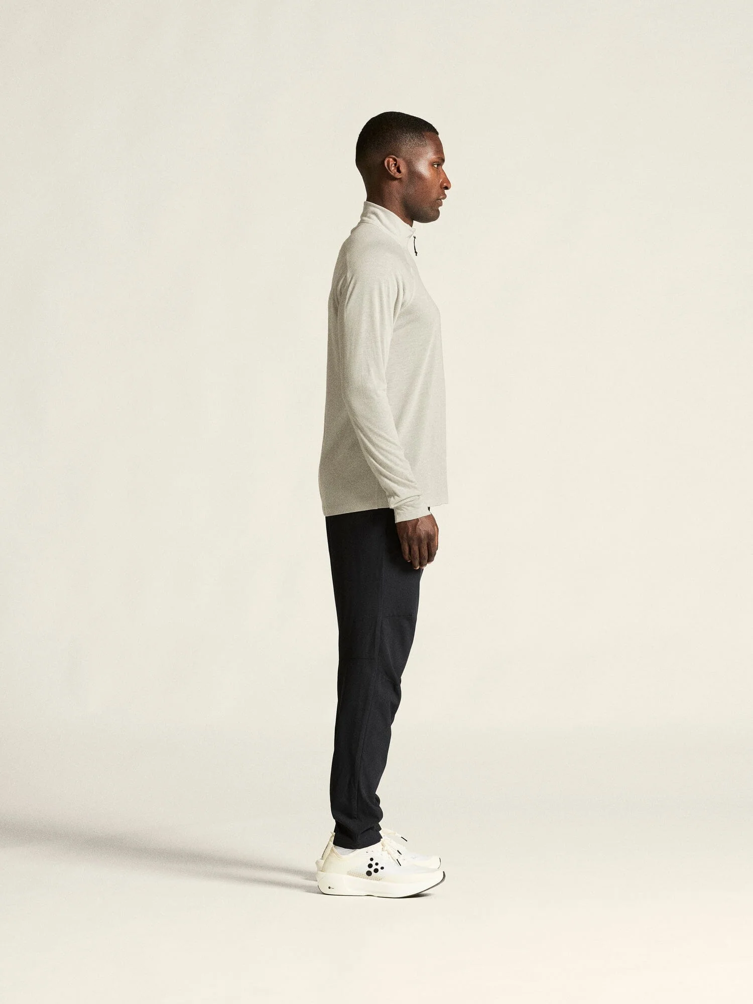 Men's ADV SubZ Wool Longsleeve Tee 3 - Cloud/Melange - Image 6