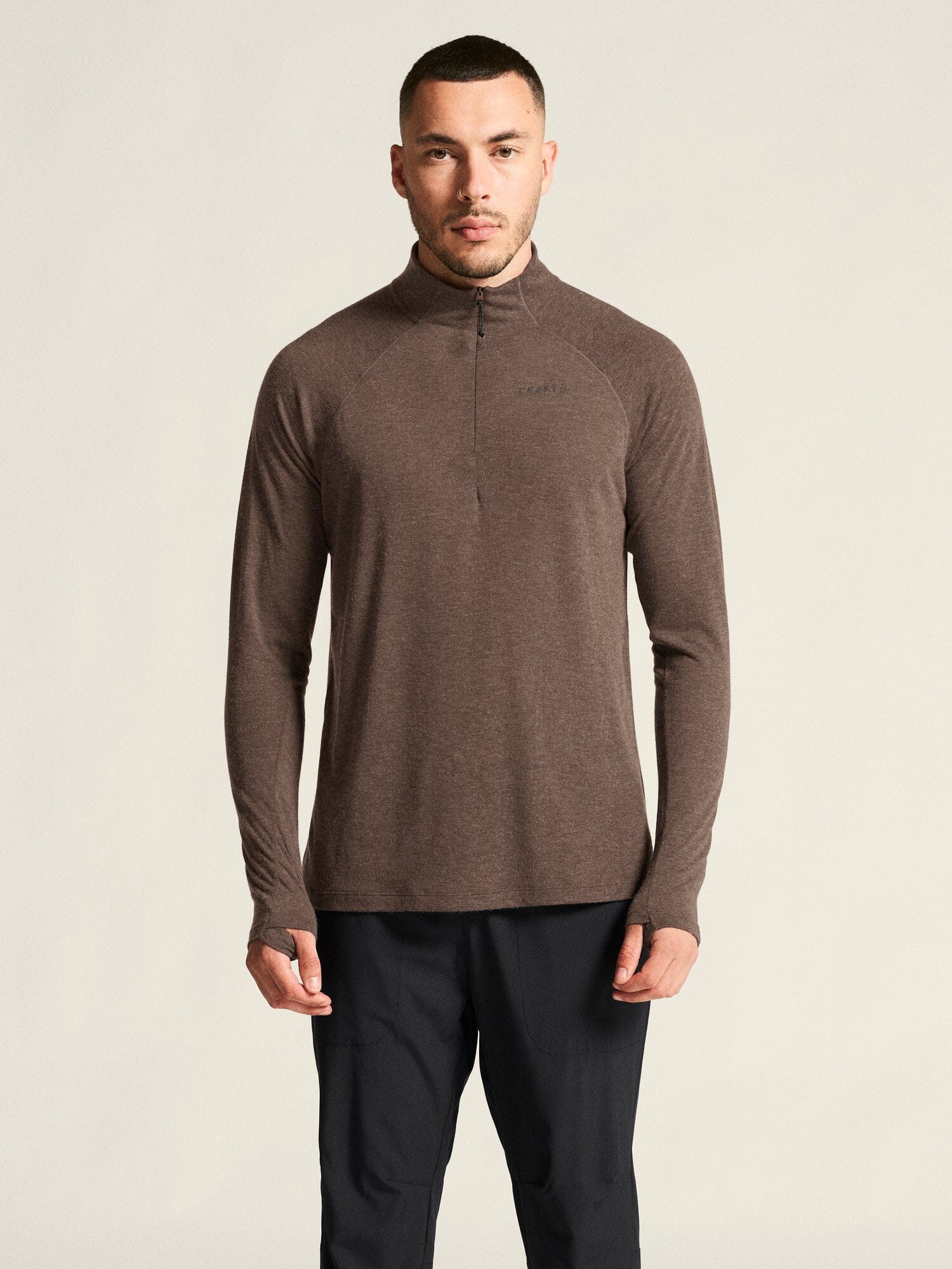 Men's ADV SubZ Wool Longsleeve Tee 3 - Prune/Melange - Image 2