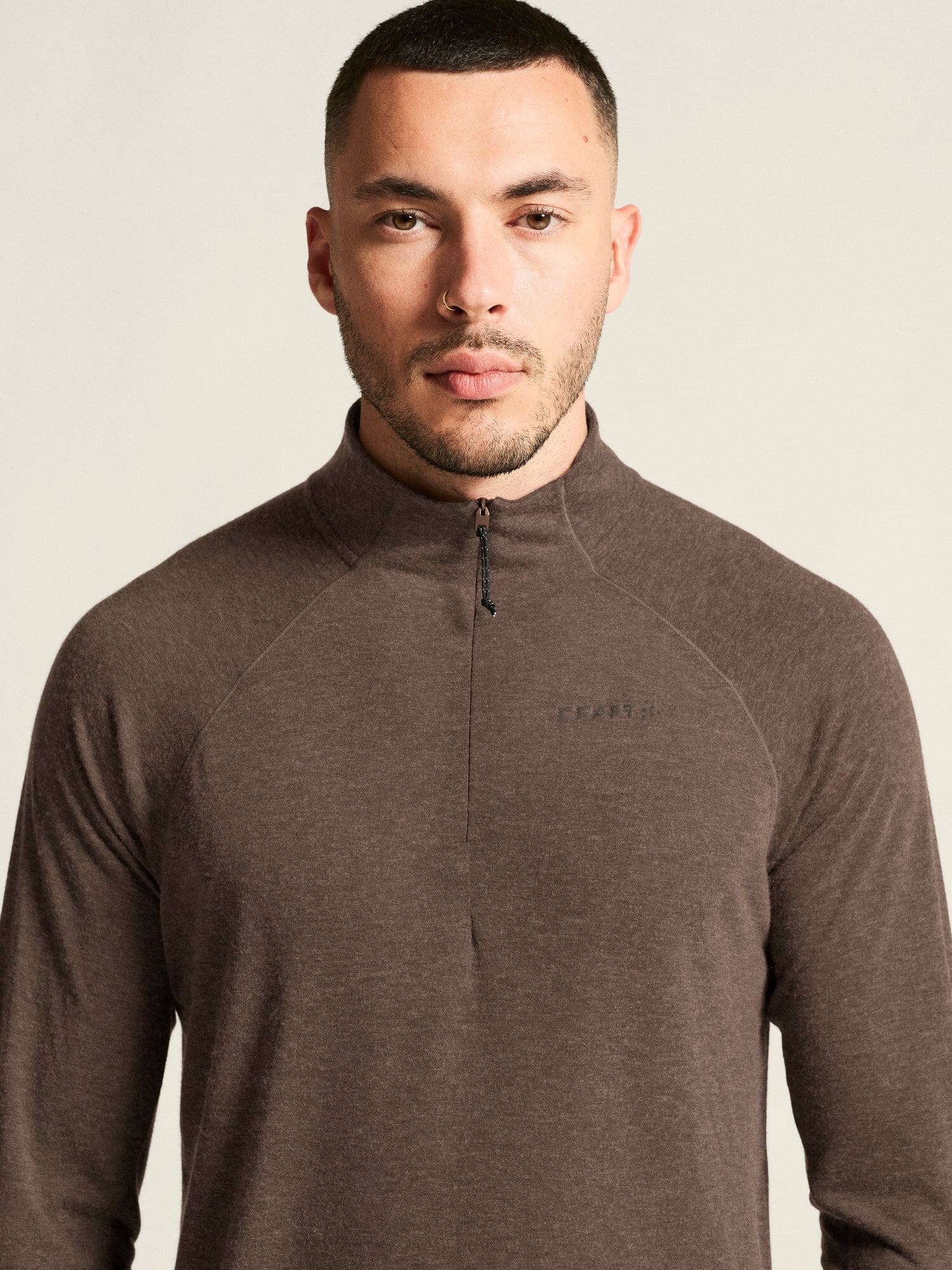 Men's ADV SubZ Wool Longsleeve Tee 3 - Prune/Melange - Image 3