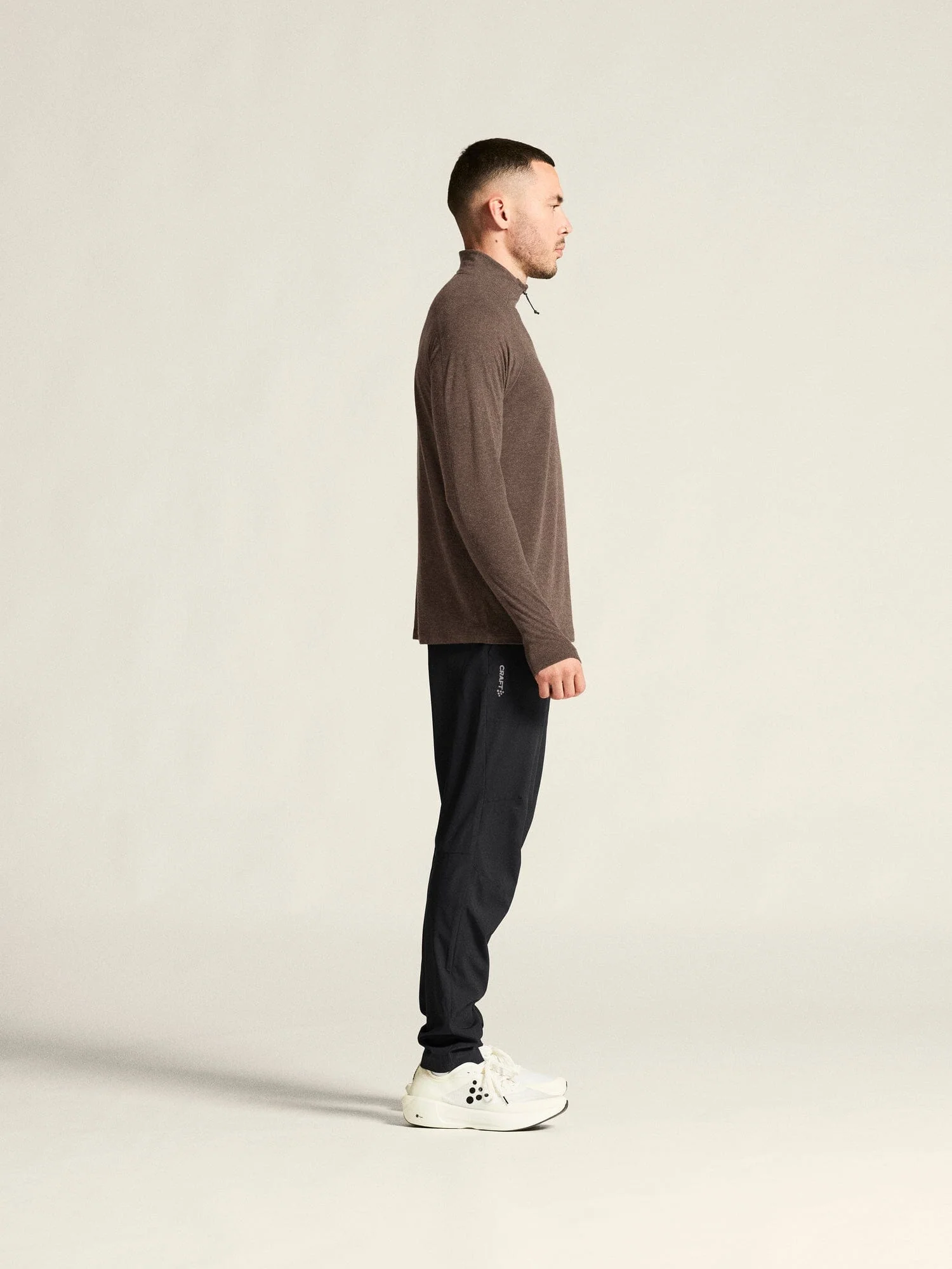 Men's ADV SubZ Wool Longsleeve Tee 3 - Prune/Melange - Image 6